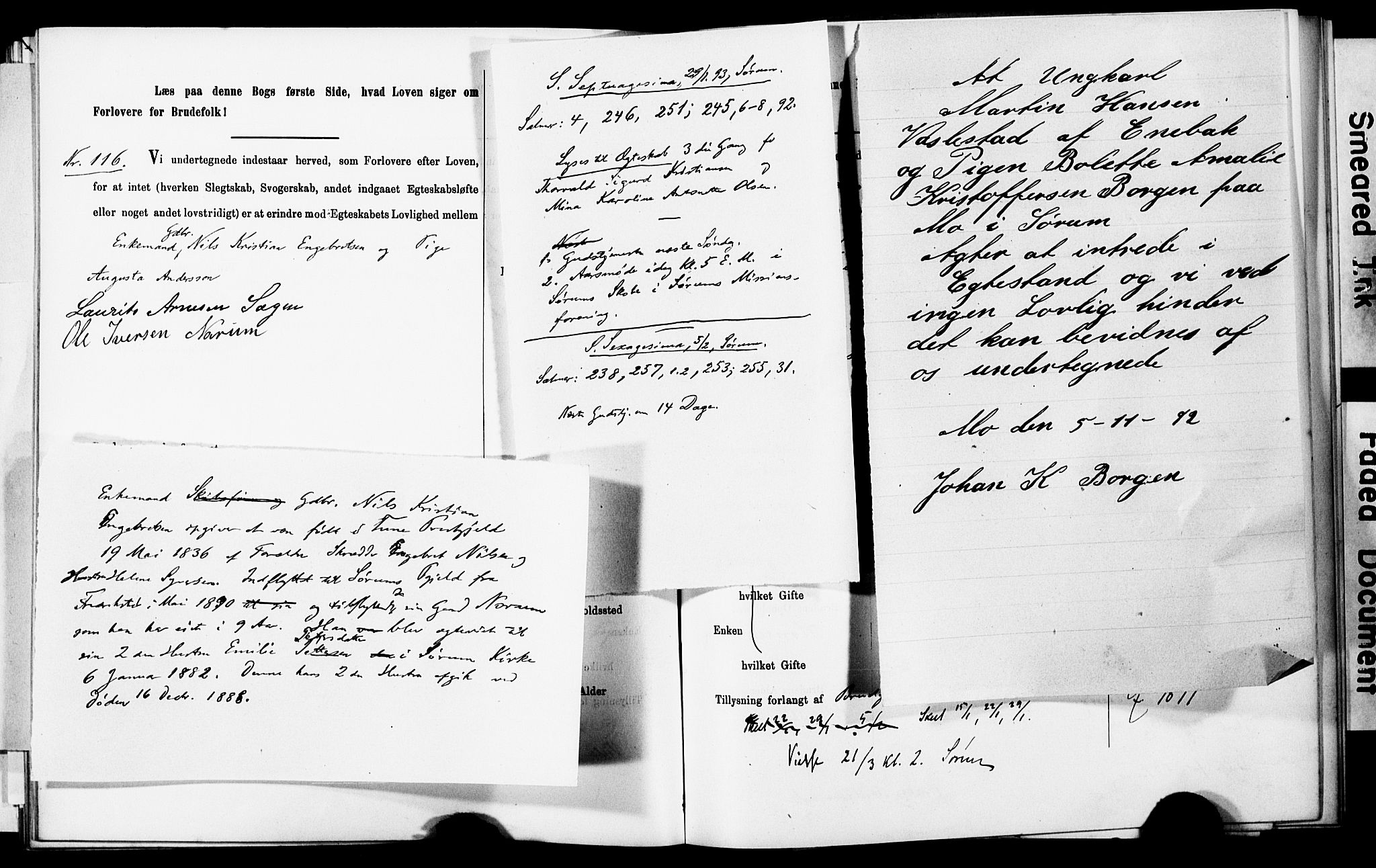 Sørum prestekontor Kirkebøker, AV/SAO-A-10303/H/Ha/L0001: Banns register no. 1, 1887-1890