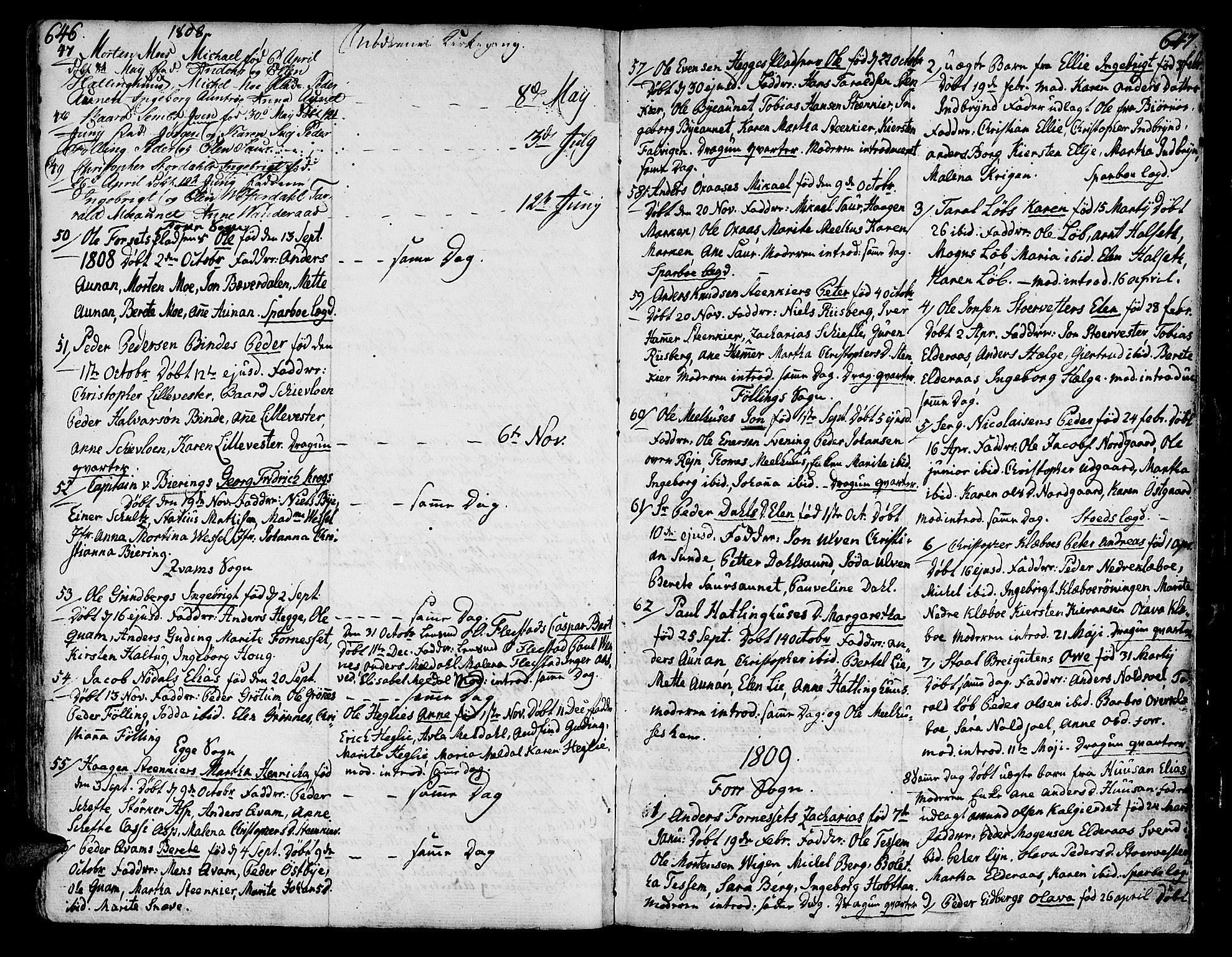 Ministerialprotokoller, klokkerbøker og fødselsregistre - Nord-Trøndelag, SAT/A-1458/746/L0440: Parish register (official) no. 746A02, 1760-1815, p. 646-647