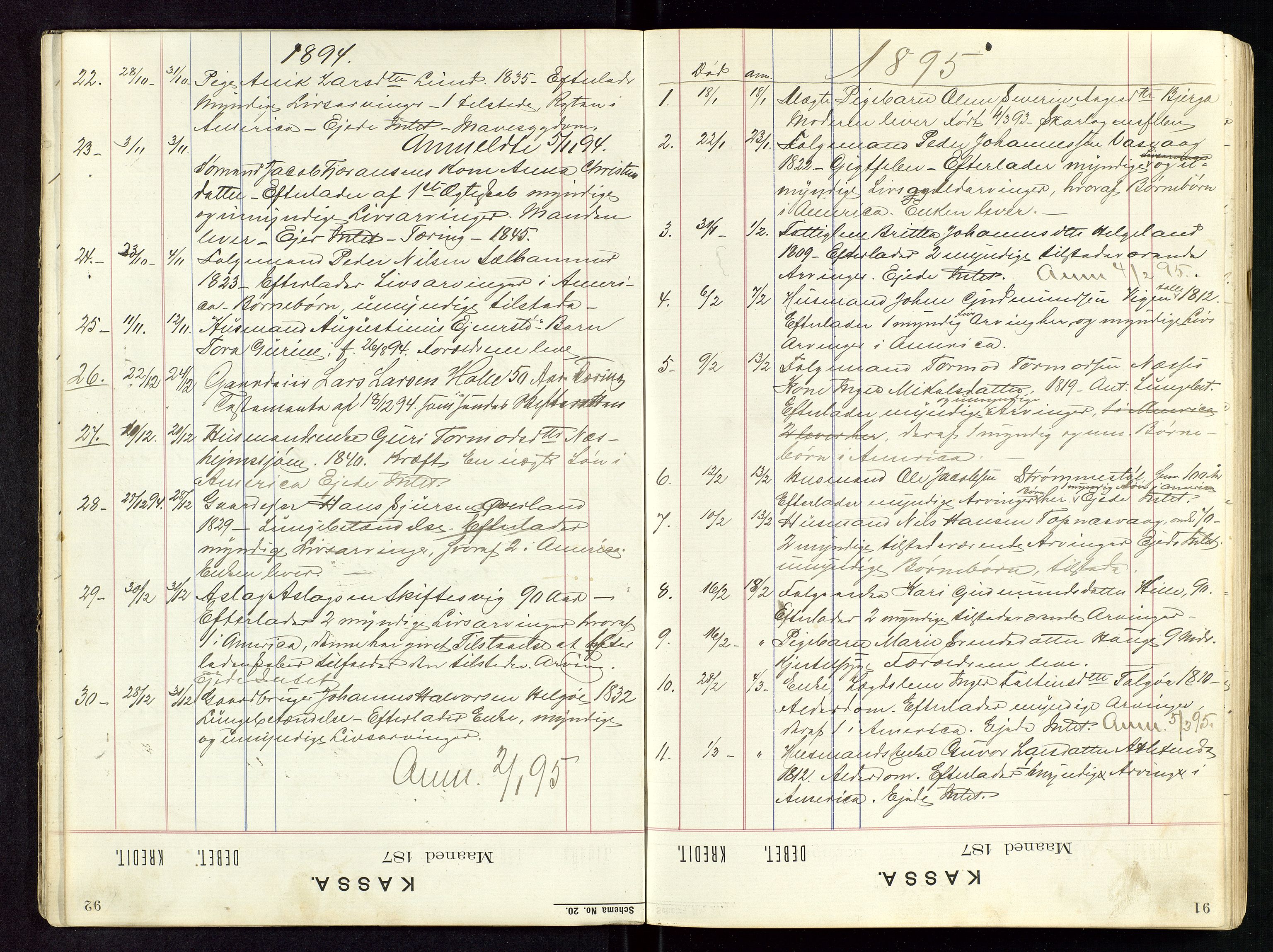 Nedstrand lensmannskontor, AV/SAST-A-100236/Rf/L0001: Skyss- og kostgodtgjørelse reiser, 1891-1898