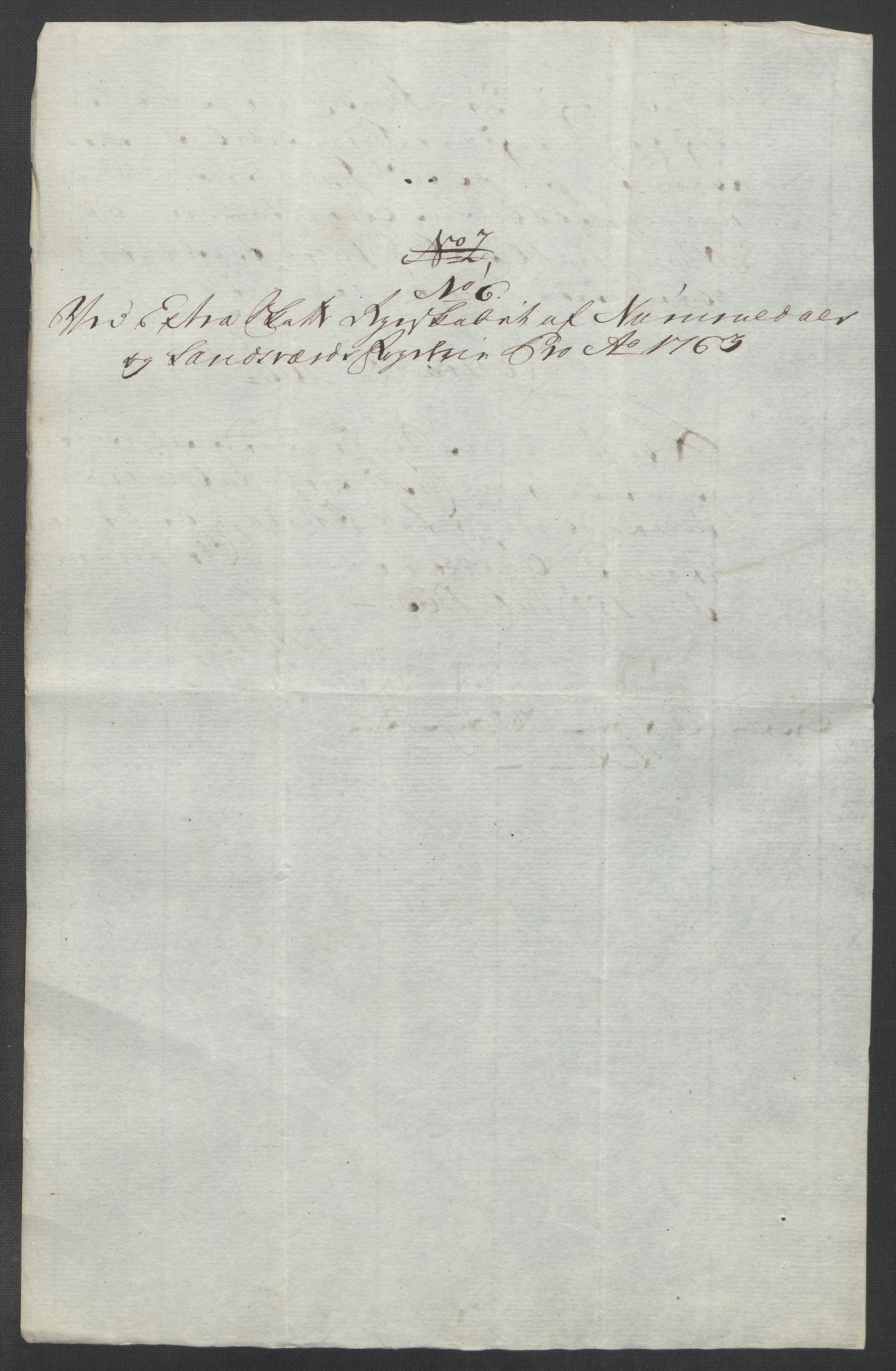 Rentekammeret inntil 1814, Reviderte regnskaper, Fogderegnskap, AV/RA-EA-4092/R24/L1672: Ekstraskatten Numedal og Sandsvær, 1762-1767, p. 161