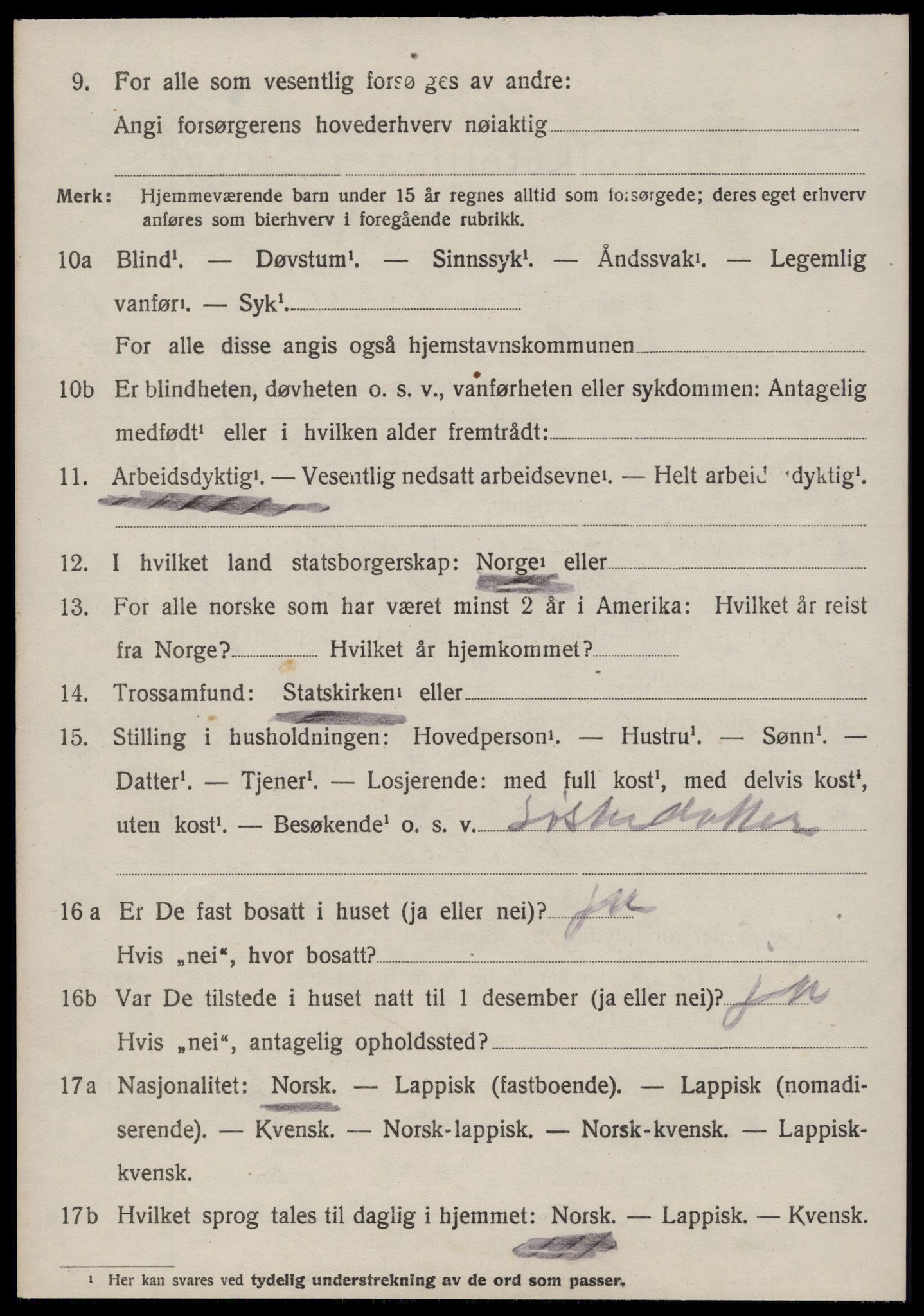 SAT, 1920 census for Ålen, 1920, p. 1521