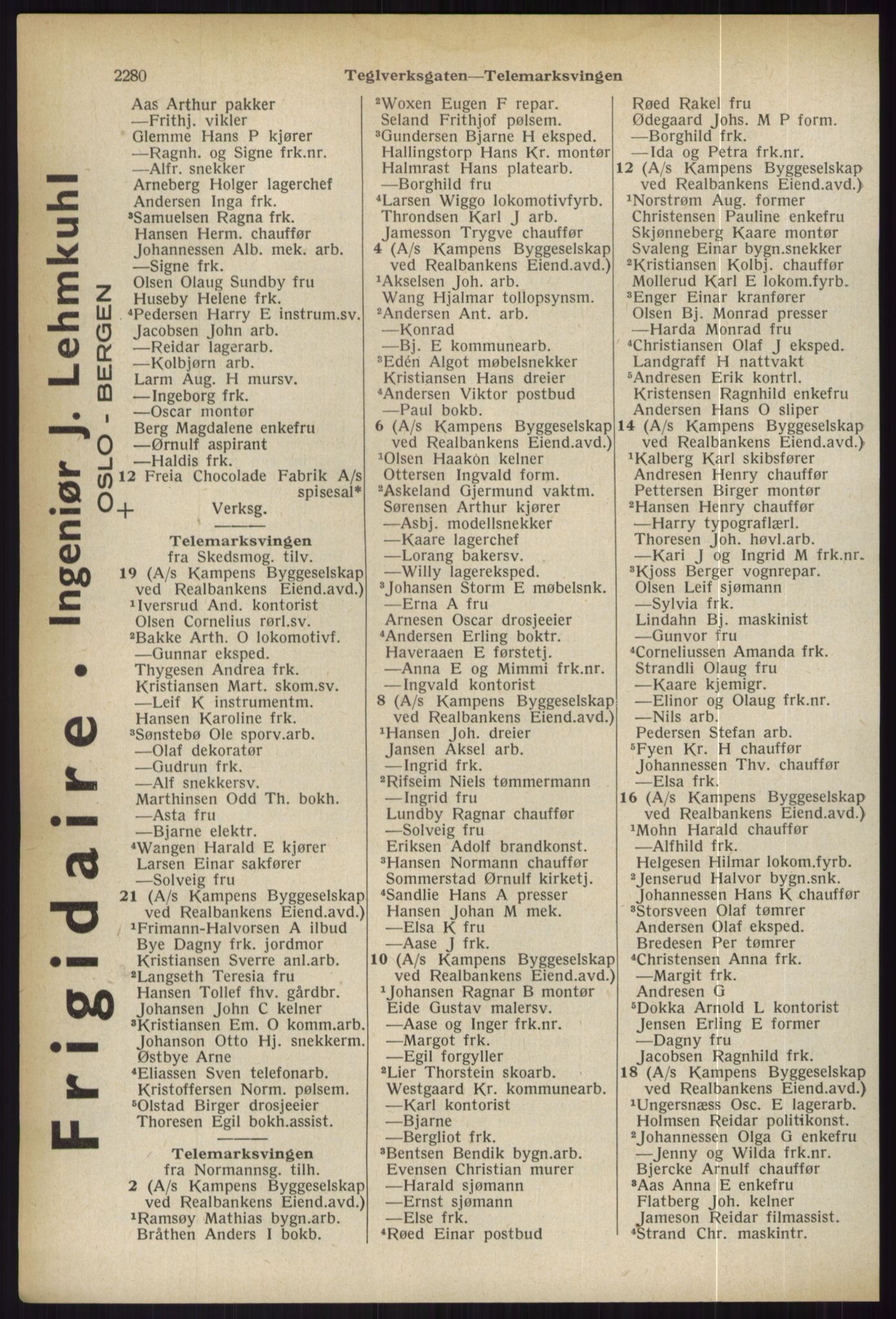 Kristiania/Oslo adressebok, PUBL/-, 1936, p. 2280