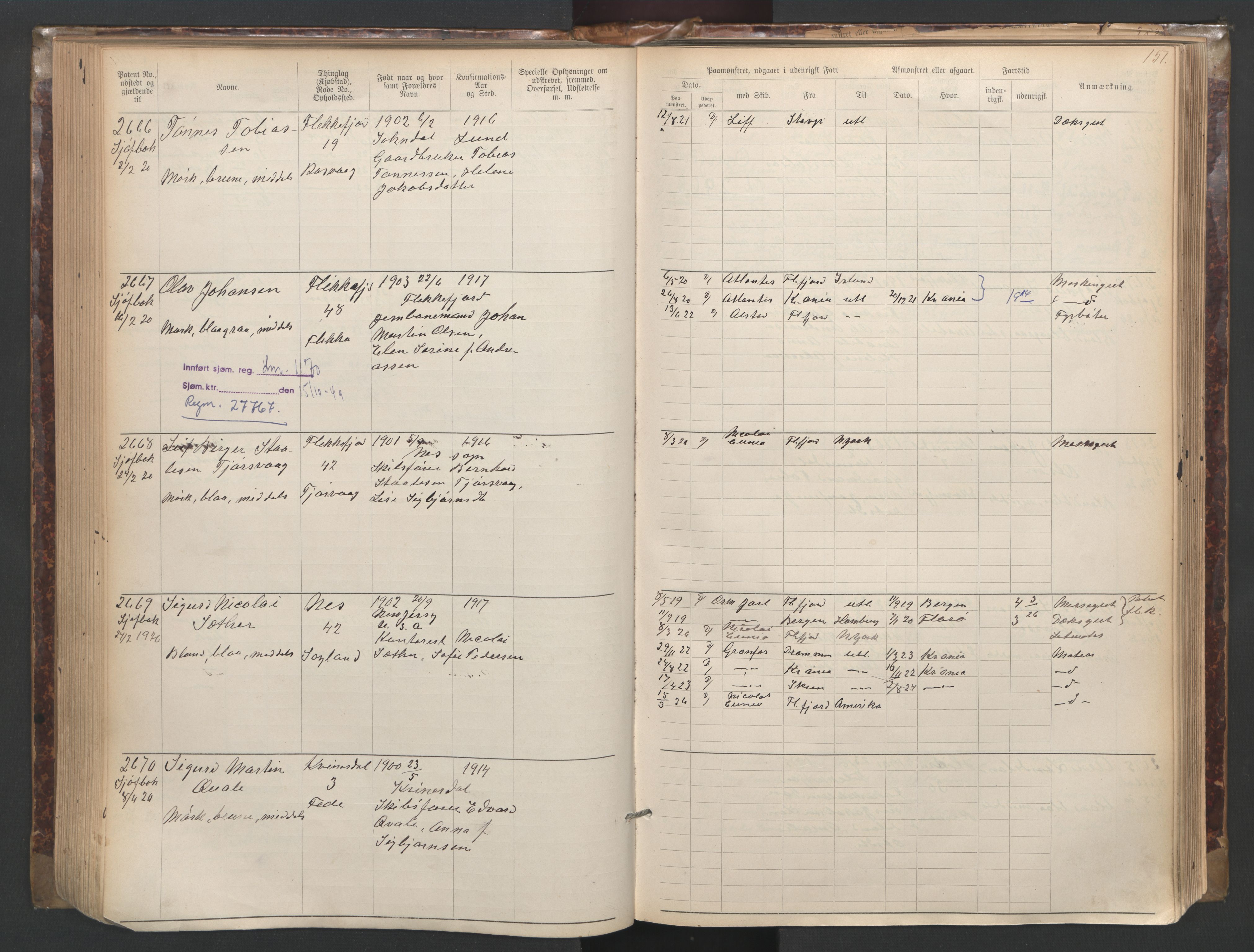 Flekkefjord mønstringskrets, AV/SAK-2031-0018/F/Fa/L0003: Annotasjonsrulle nr 1921-2963 med register, N-3, 1892-1948, p. 183