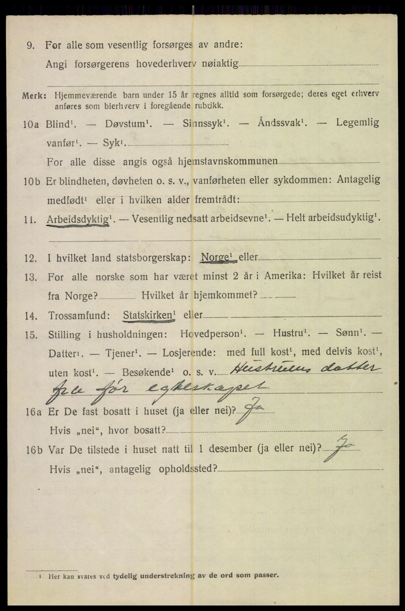 SAH, 1920 census for Engerdal, 1920, p. 1554
