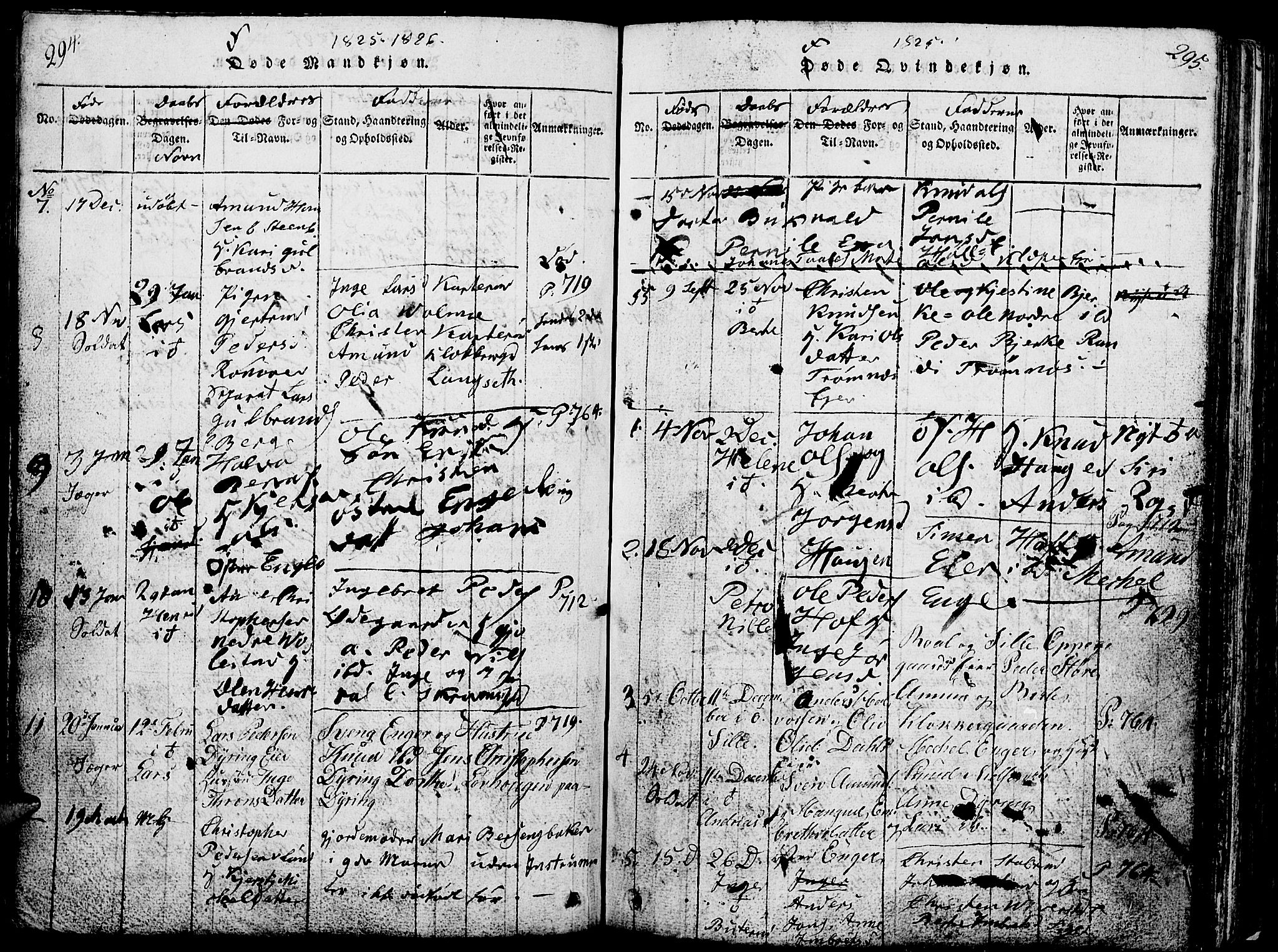 Løten prestekontor, SAH/PREST-022/L/La/L0001: Parish register (copy) no. 1, 1812-1832, p. 294-295