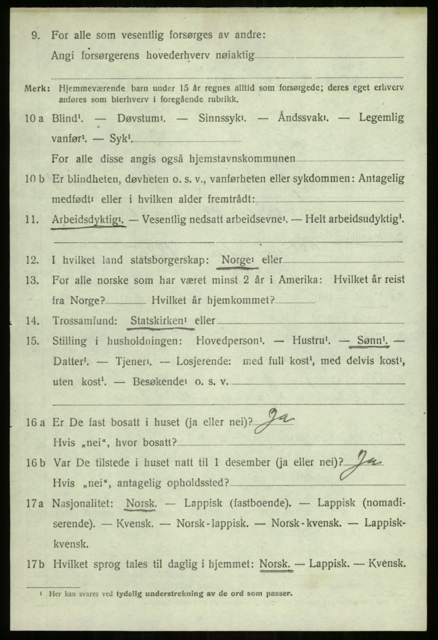 SATØ, 1920 census for Dyrøy, 1920, p. 650