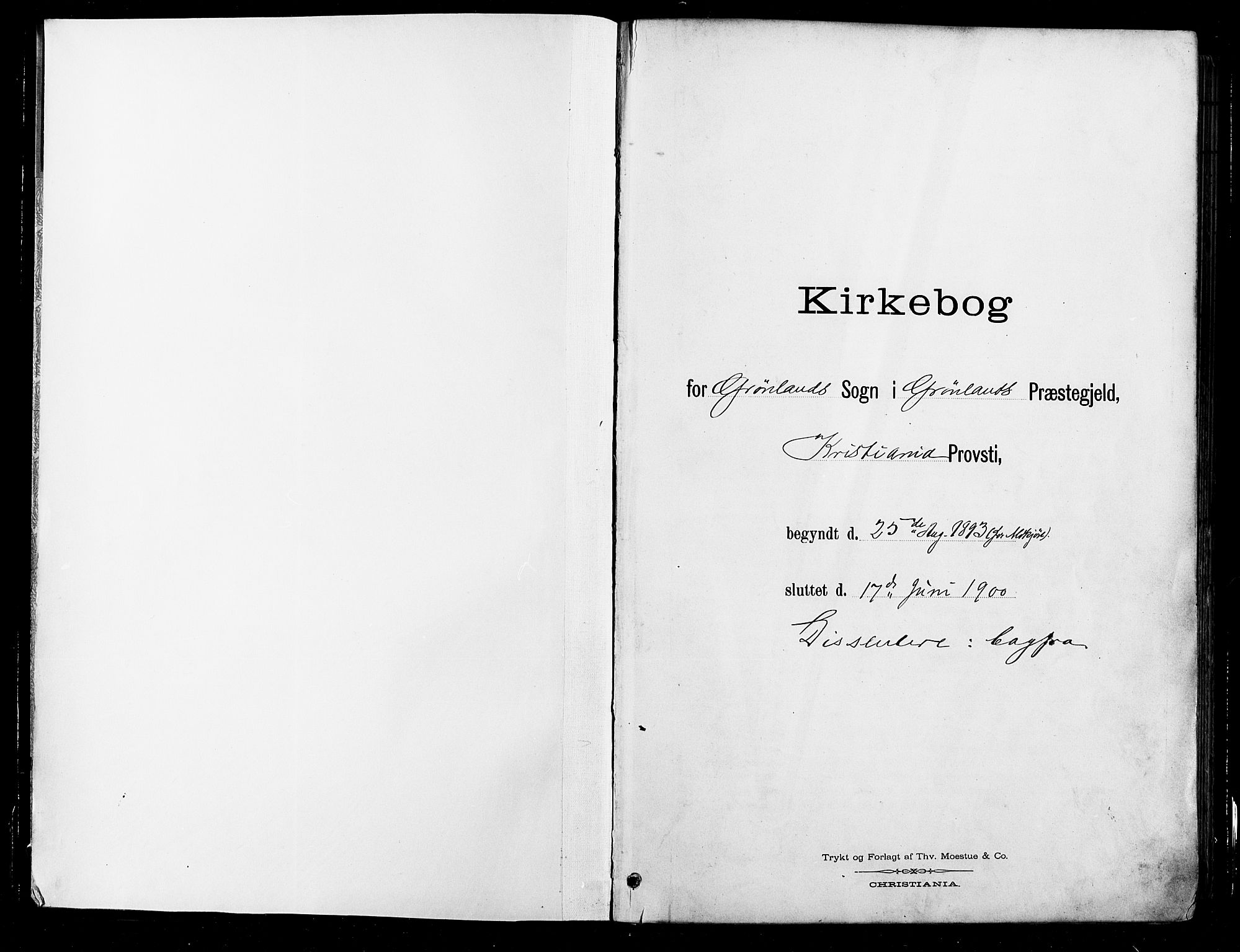 Grønland prestekontor Kirkebøker, SAO/A-10848/F/Fa/L0012: Parish register (official) no. 12, 1893-1900