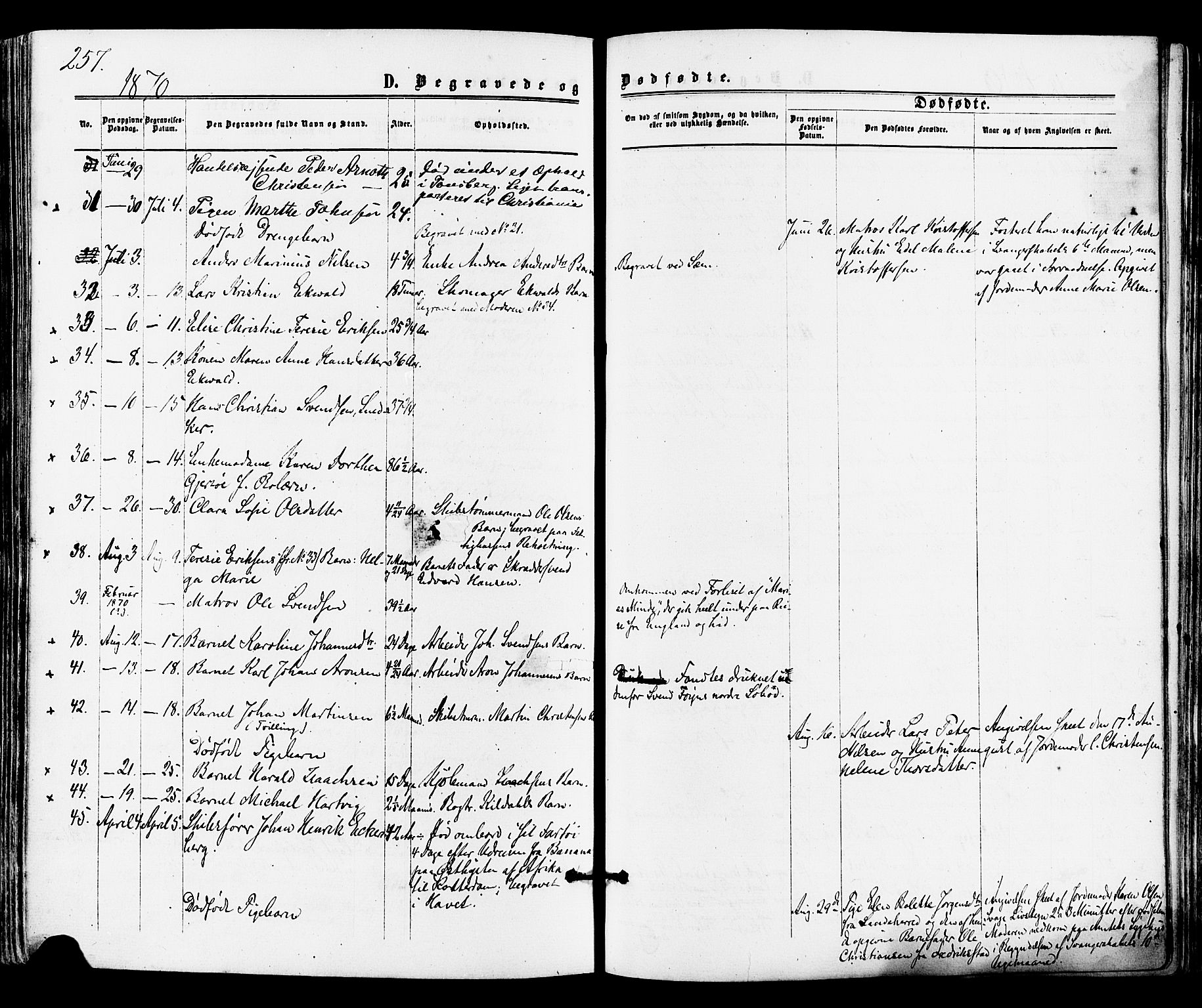 Tønsberg kirkebøker, SAKO/A-330/F/Fa/L0009: Parish register (official) no. I 9, 1865-1873, p. 257