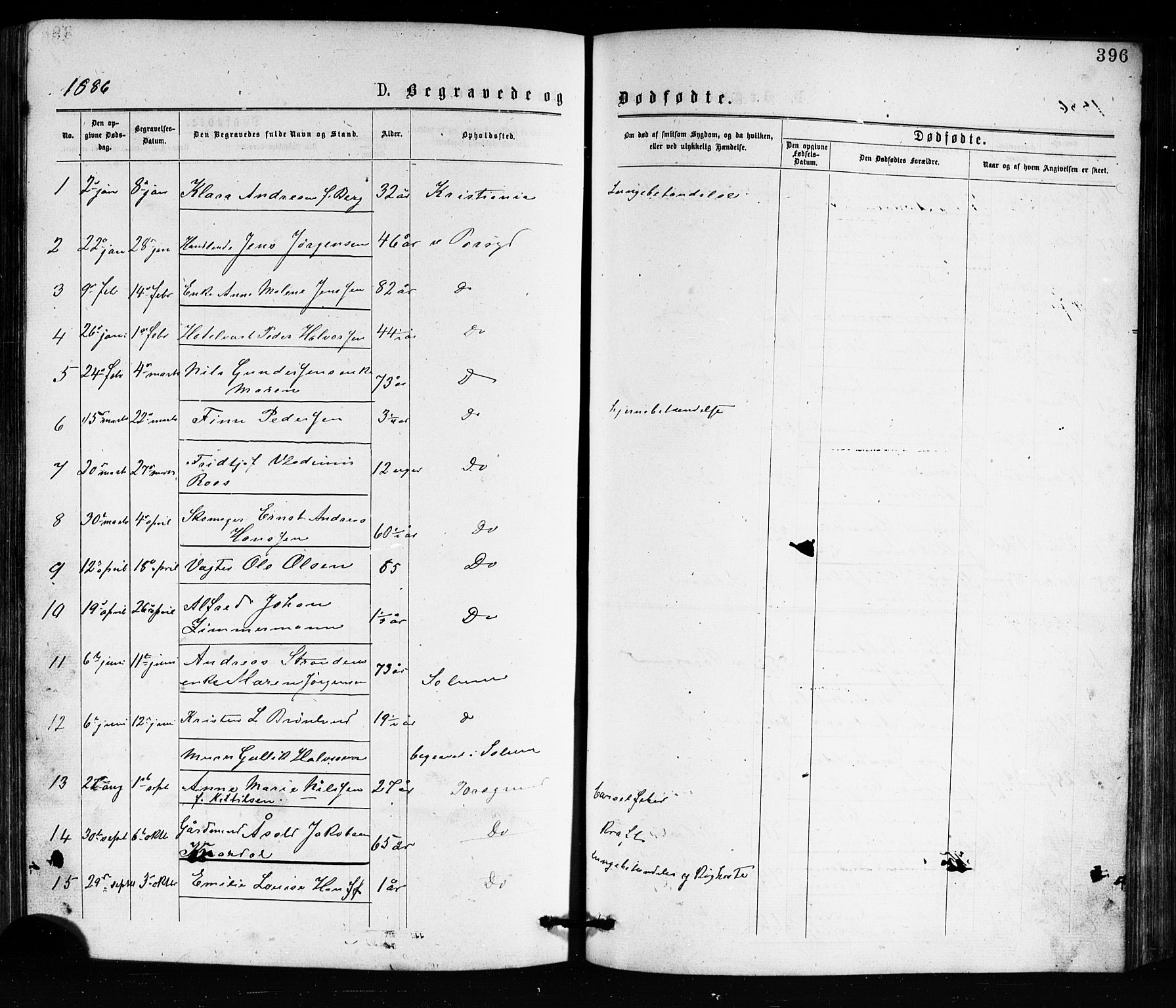 Porsgrunn kirkebøker , SAKO/A-104/G/Ga/L0003: Parish register (copy) no. I 3, 1877-1915, p. 396