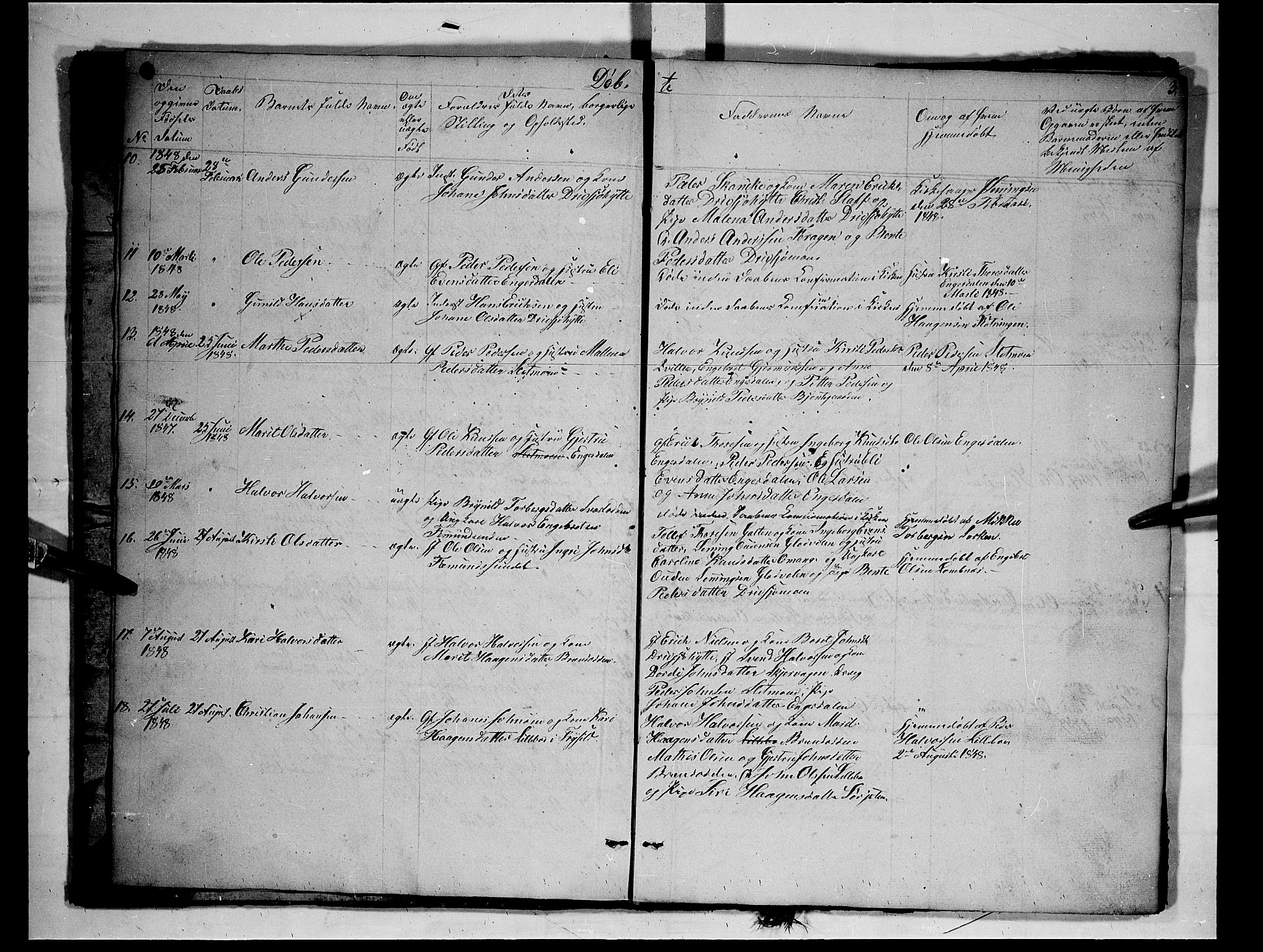 Rendalen prestekontor, SAH/PREST-054/H/Ha/Hab/L0001: Parish register (copy) no. 1, 1847-1857, p. 3
