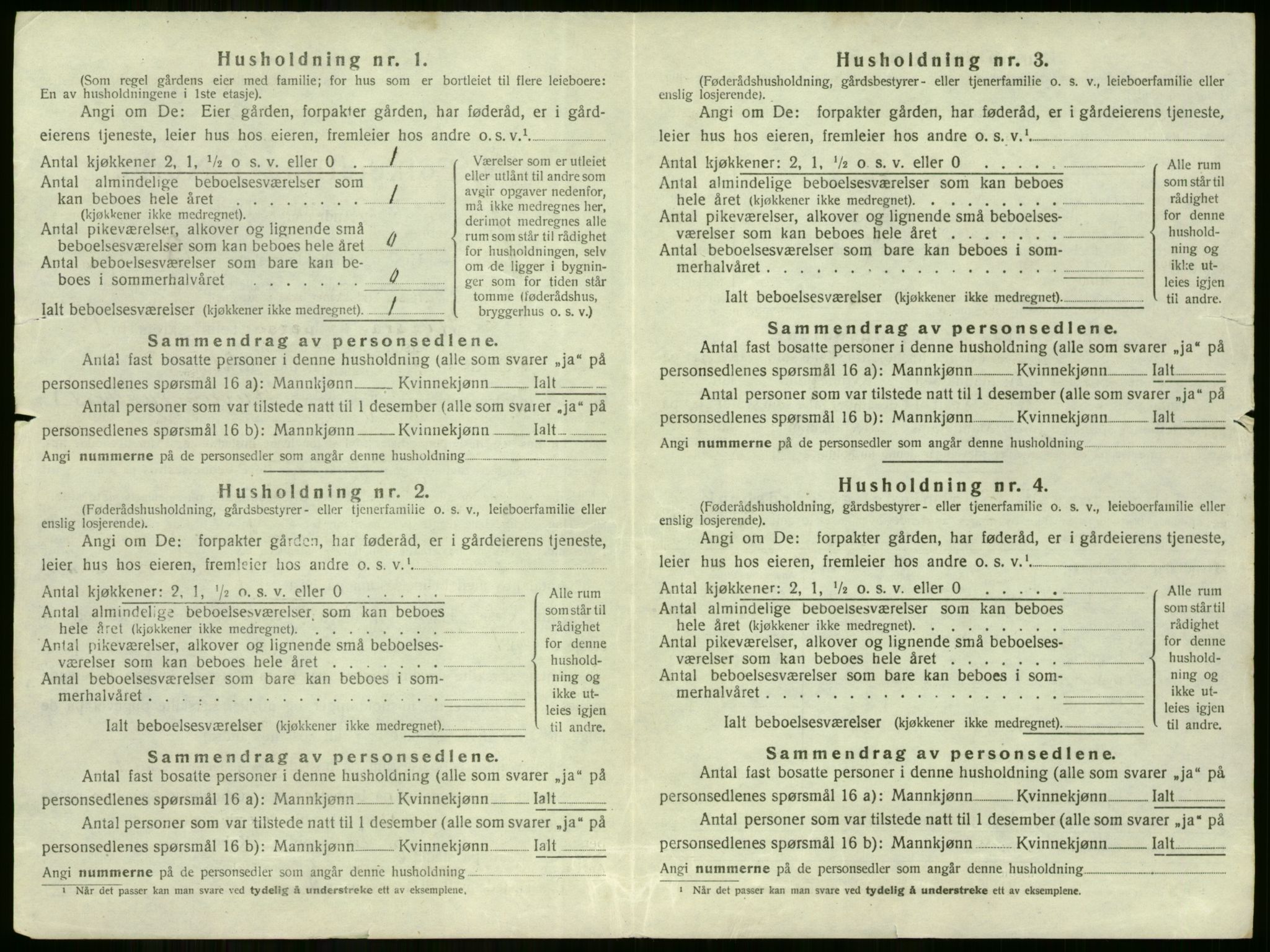 SAKO, 1920 census for Hole, 1920, p. 214