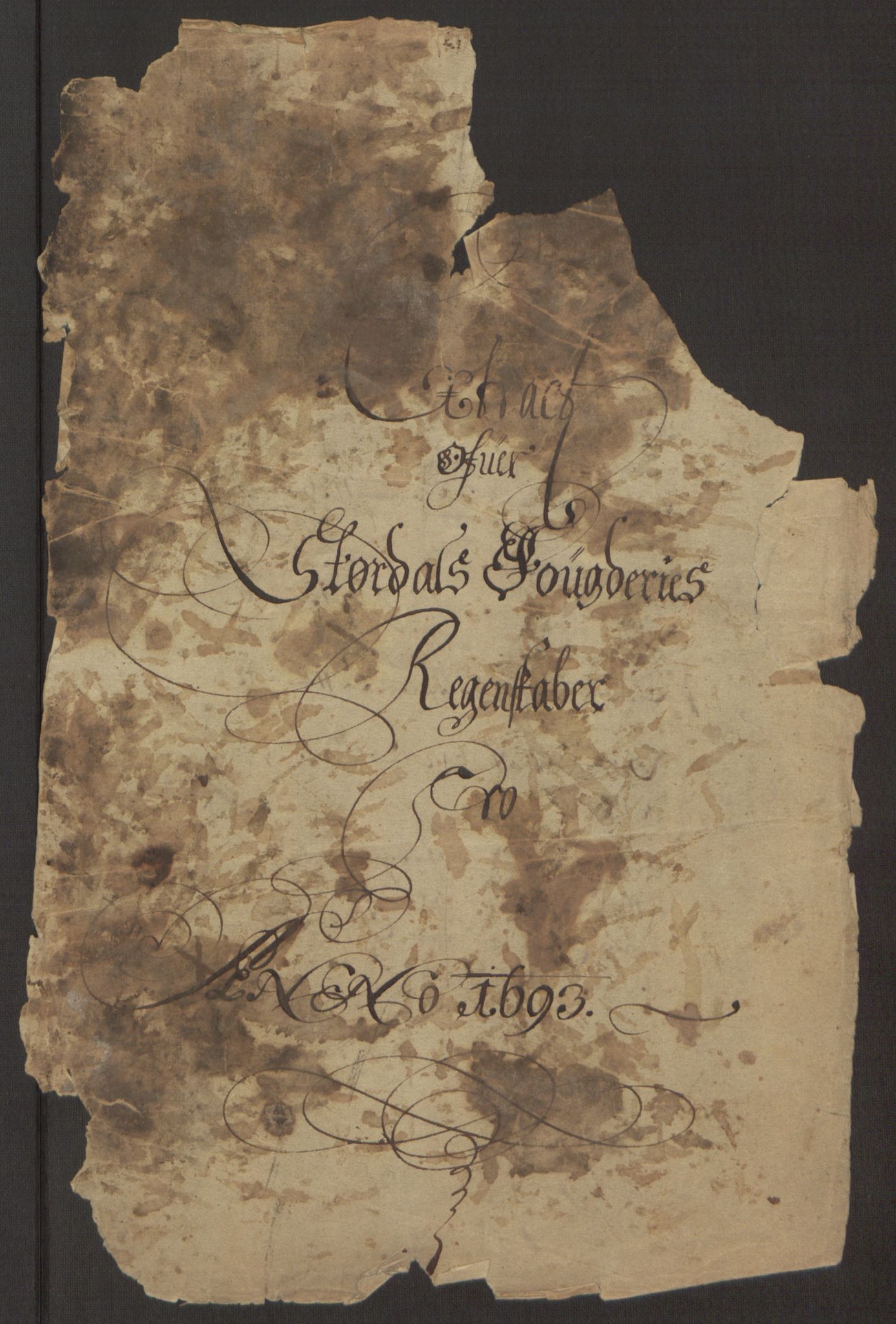 Rentekammeret inntil 1814, Reviderte regnskaper, Fogderegnskap, RA/EA-4092/R62/L4186: Fogderegnskap Stjørdal og Verdal, 1693-1694, p. 4