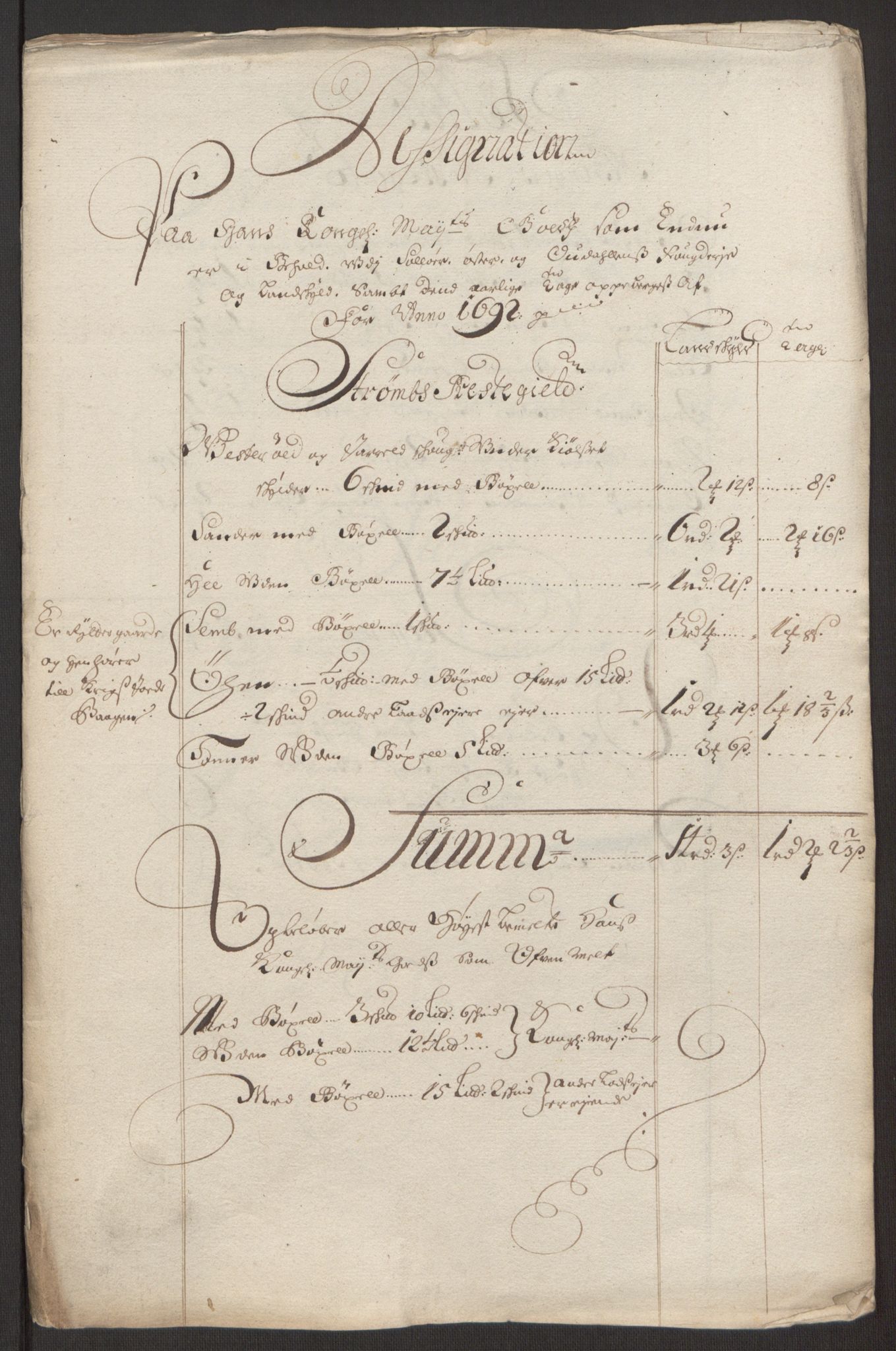 Rentekammeret inntil 1814, Reviderte regnskaper, Fogderegnskap, RA/EA-4092/R13/L0830: Fogderegnskap Solør, Odal og Østerdal, 1692, p. 30
