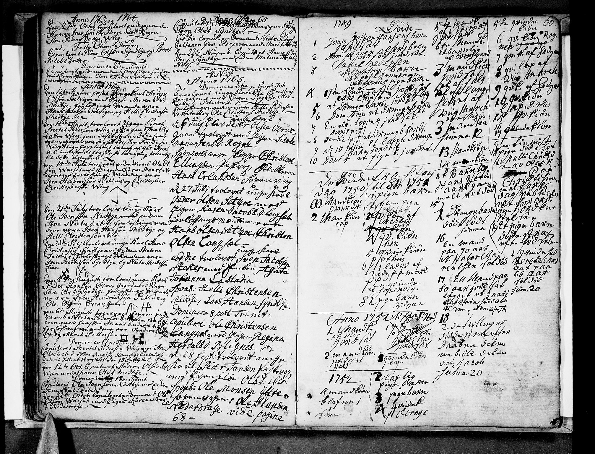 Ministerialprotokoller, klokkerbøker og fødselsregistre - Nordland, SAT/A-1459/847/L0663: Parish register (official) no. 847A03, 1749-1770, p. 60