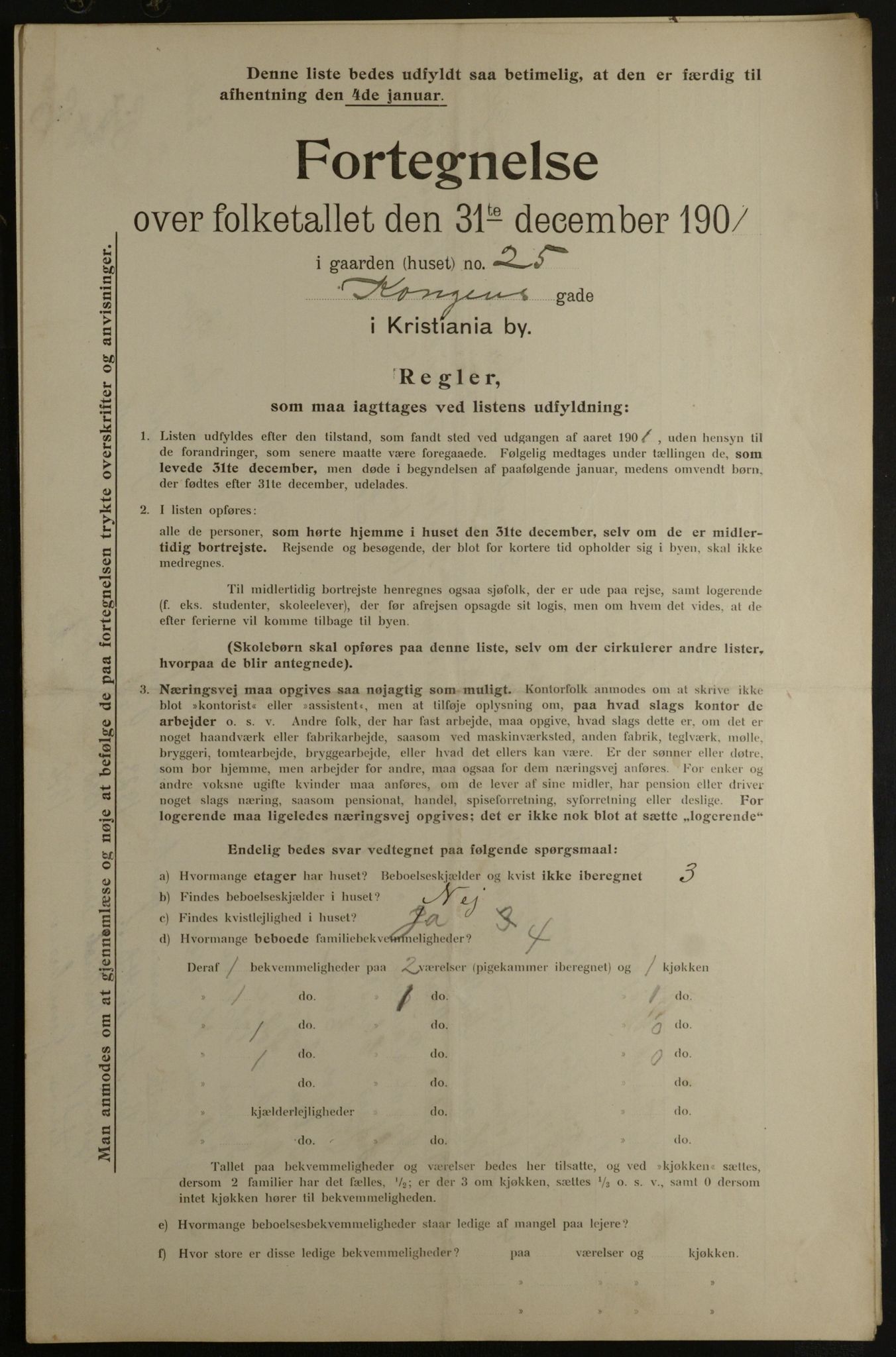 OBA, Municipal Census 1901 for Kristiania, 1901, p. 8129