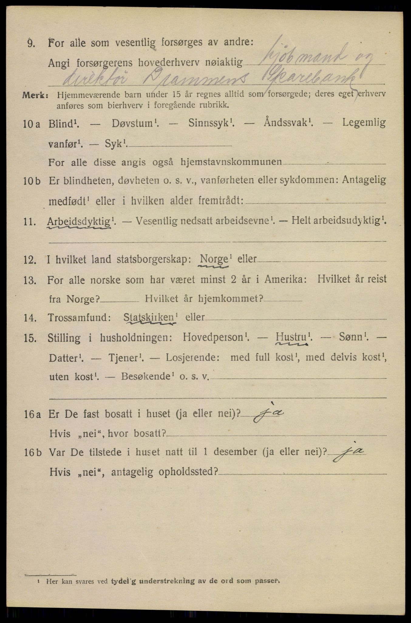 SAKO, 1920 census for Drammen, 1920, p. 33362