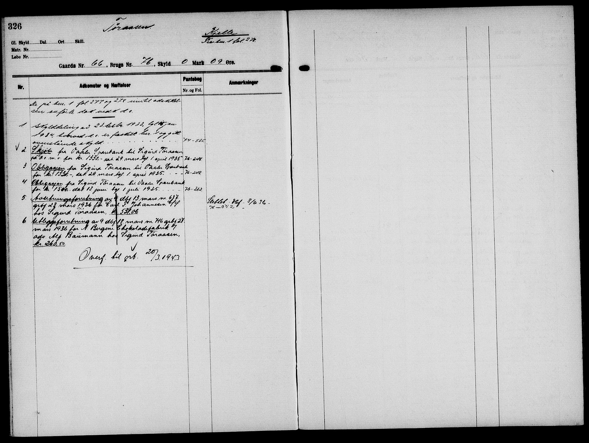 Solør tingrett, AV/SAH-TING-008/H/Ha/Hak/L0005: Mortgage register no. V, 1900-1935, p. 326