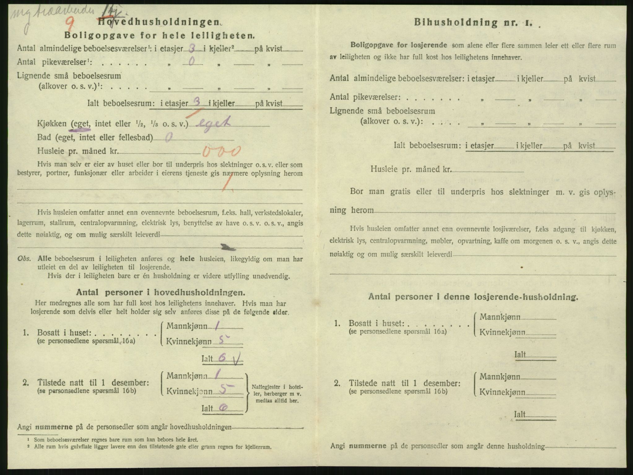 SAT, 1920 census for Steinkjer, 1920, p. 2121