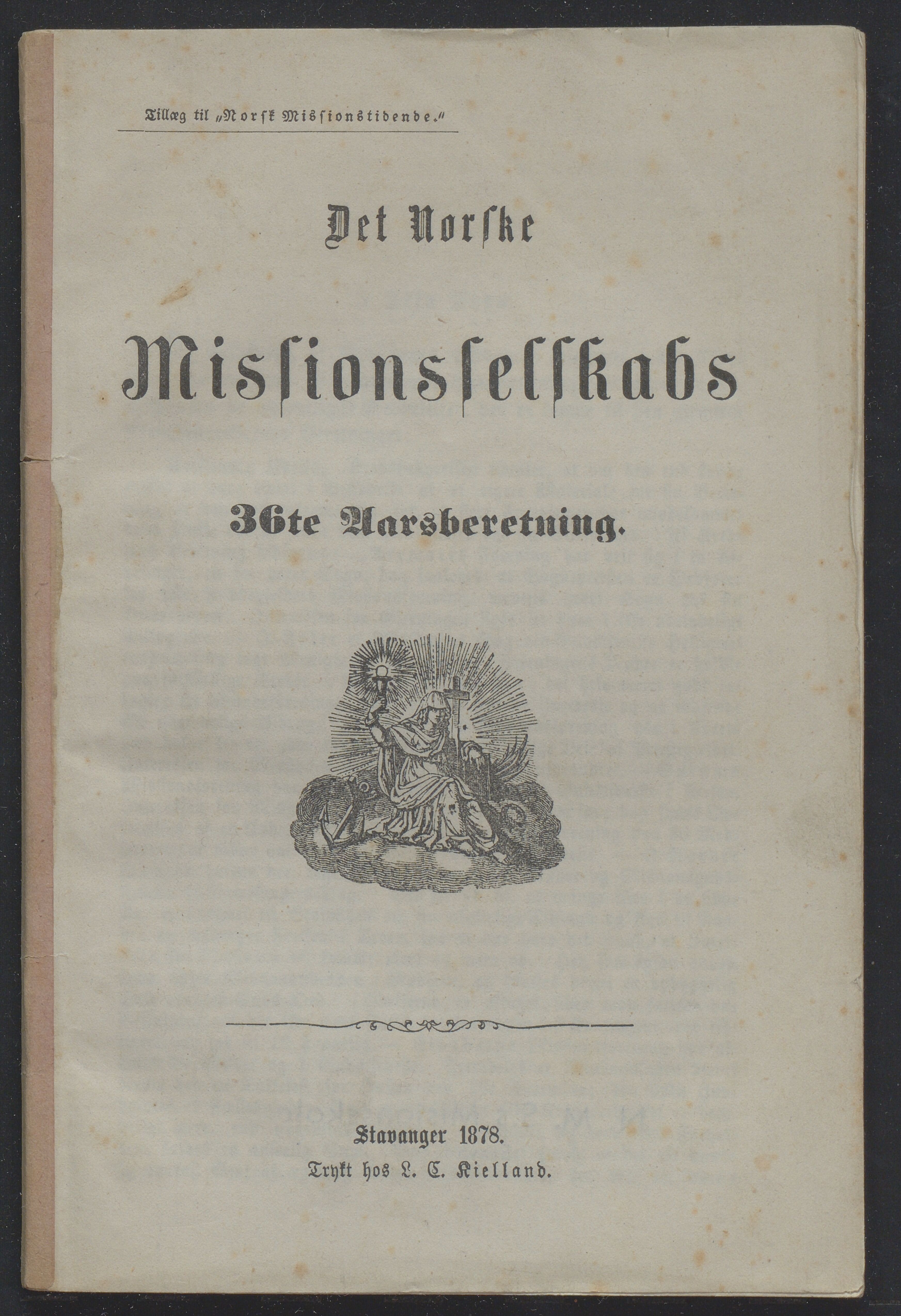 Det Norske Misjonsselskap - hovedadministrasjonen, VID/MA-A-1045/D/Db/Dba/L0338/0006: Beretninger, Bøker, Skrifter o.l   / Årsberetninger 36. , 1878