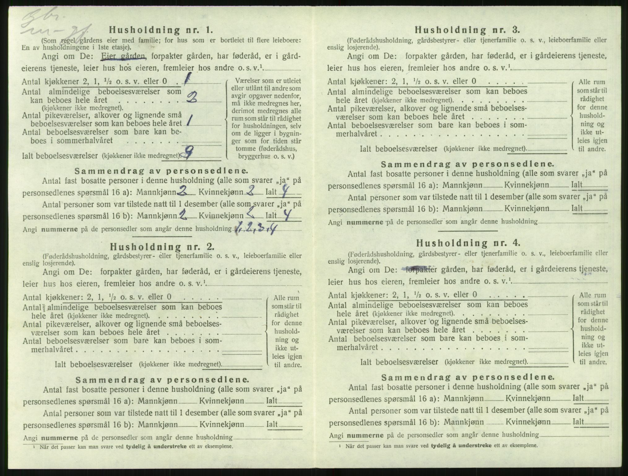 SAT, 1920 census for Hjørundfjord, 1920, p. 266