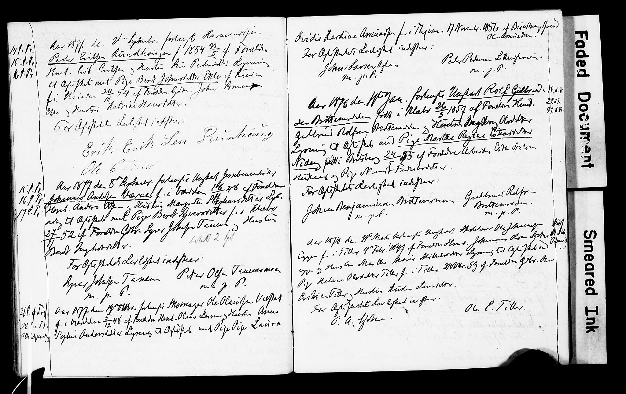 Ministerialprotokoller, klokkerbøker og fødselsregistre - Sør-Trøndelag, SAT/A-1456/618/L0445: Banns register no. 618A08, 1863-1898