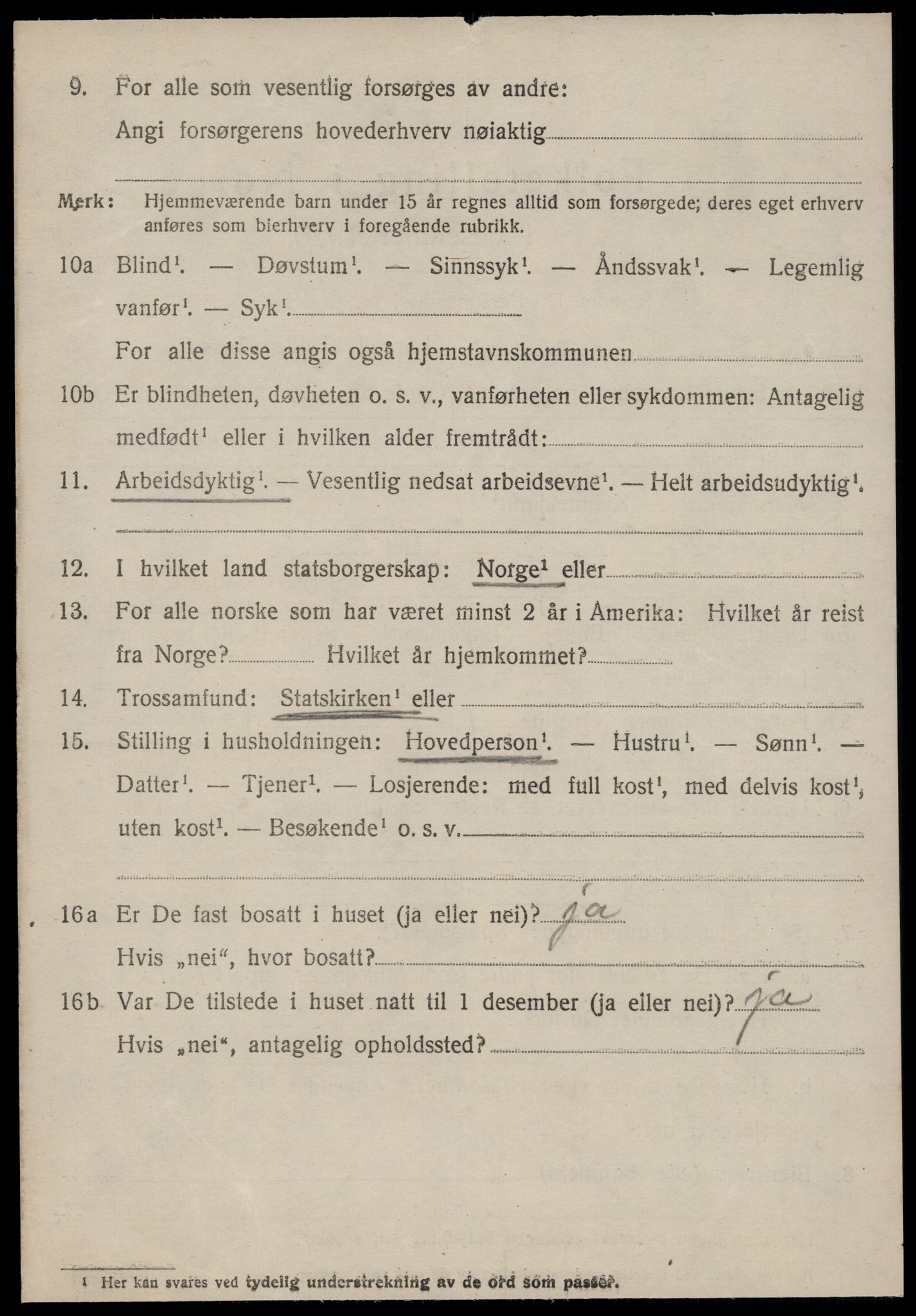 SAT, 1920 census for Vatne, 1920, p. 1811