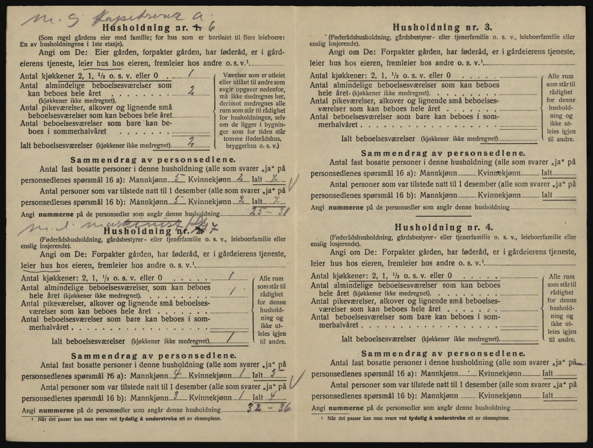 SAO, 1920 census for Glemmen, 1920, p. 2206