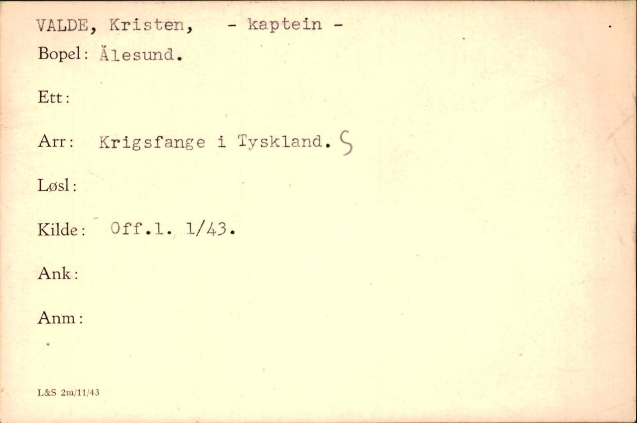 Forsvaret, Forsvarets krigshistoriske avdeling, RA/RAFA-2017/Y/Yf/L0200: II-C-11-2102  -  Norske krigsfanger i Tyskland, 1940-1945, p. 1102