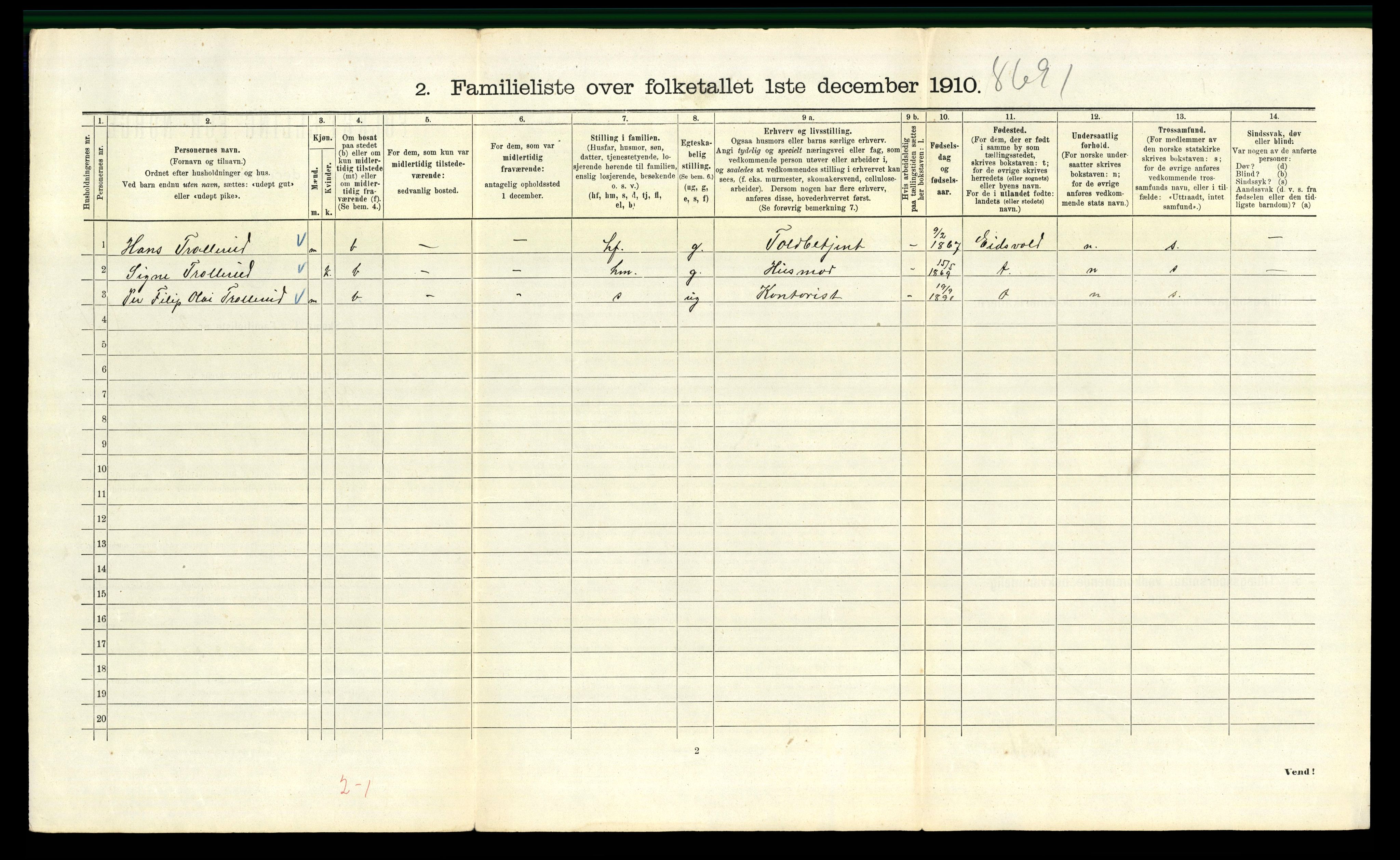 RA, 1910 census for Kristiania, 1910, p. 20194