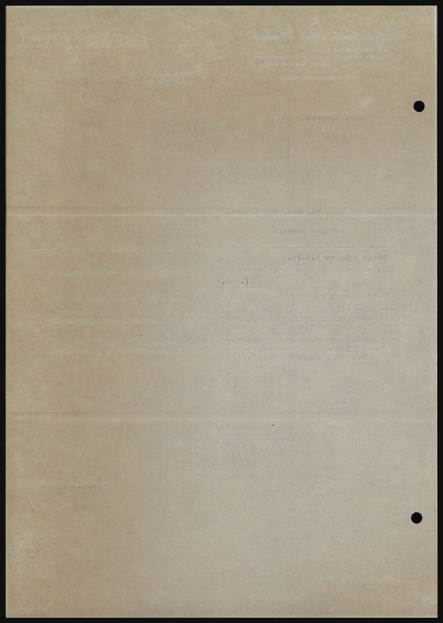 Nord-Hedmark sorenskriveri, SAH/TING-012/H/Hc/L0033: Mortgage book no. 33, 1970-1970, Diary no: : 1356/1970