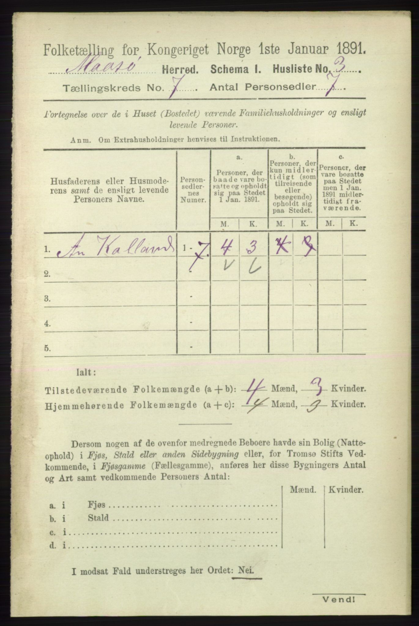 RA, 1891 census for 2018 Måsøy, 1891, p. 1387