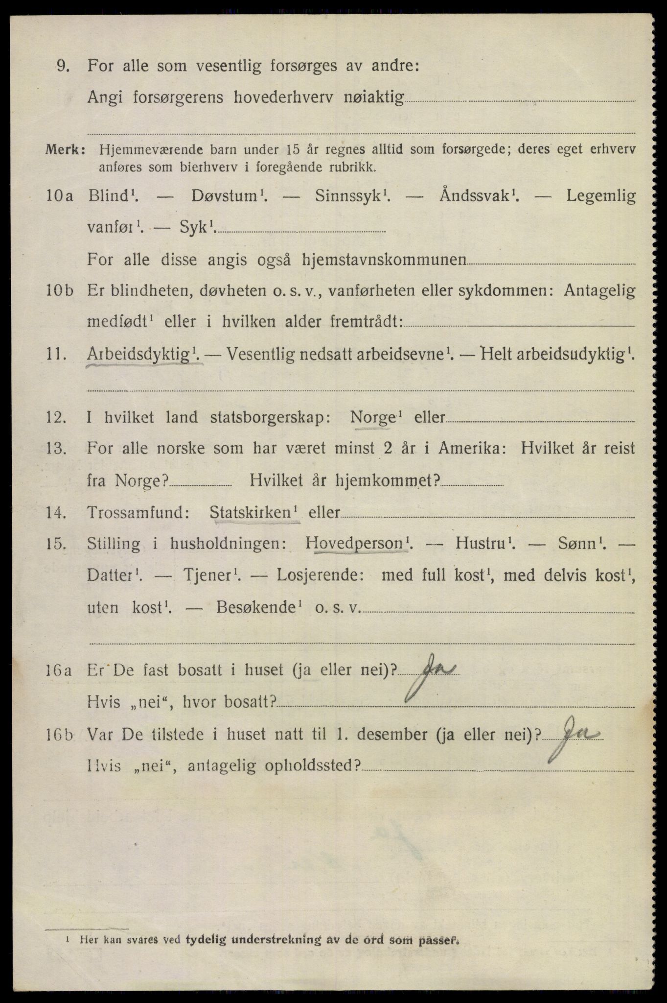 SAKO, 1920 census for Sem, 1920, p. 3608
