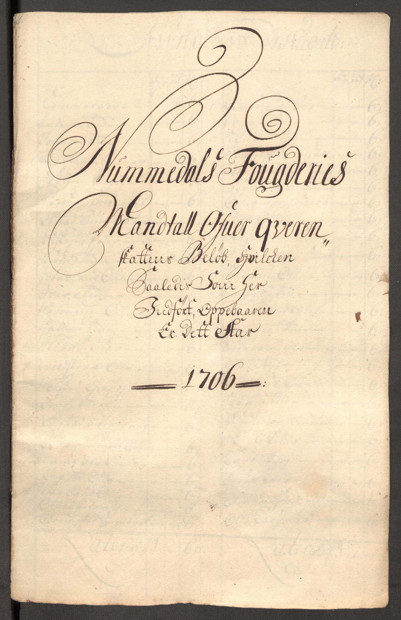 Rentekammeret inntil 1814, Reviderte regnskaper, Fogderegnskap, RA/EA-4092/R64/L4429: Fogderegnskap Namdal, 1705-1706, p. 329