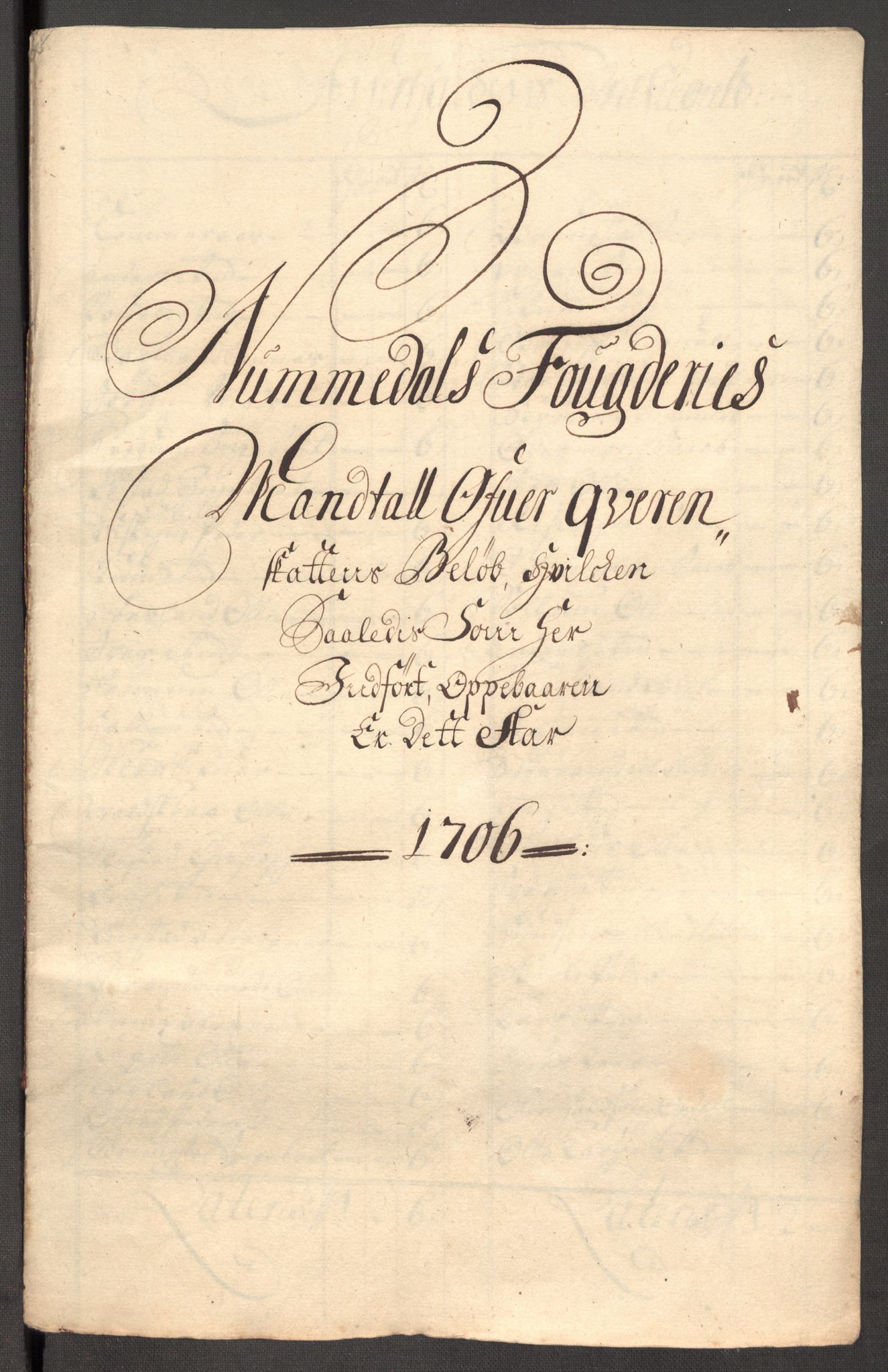 Rentekammeret inntil 1814, Reviderte regnskaper, Fogderegnskap, AV/RA-EA-4092/R64/L4429: Fogderegnskap Namdal, 1705-1706, p. 329