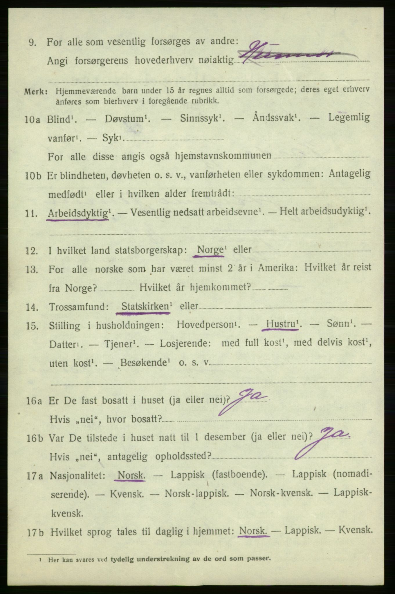 SATØ, 1920 census for Vardø rural district, 1920, p. 2931