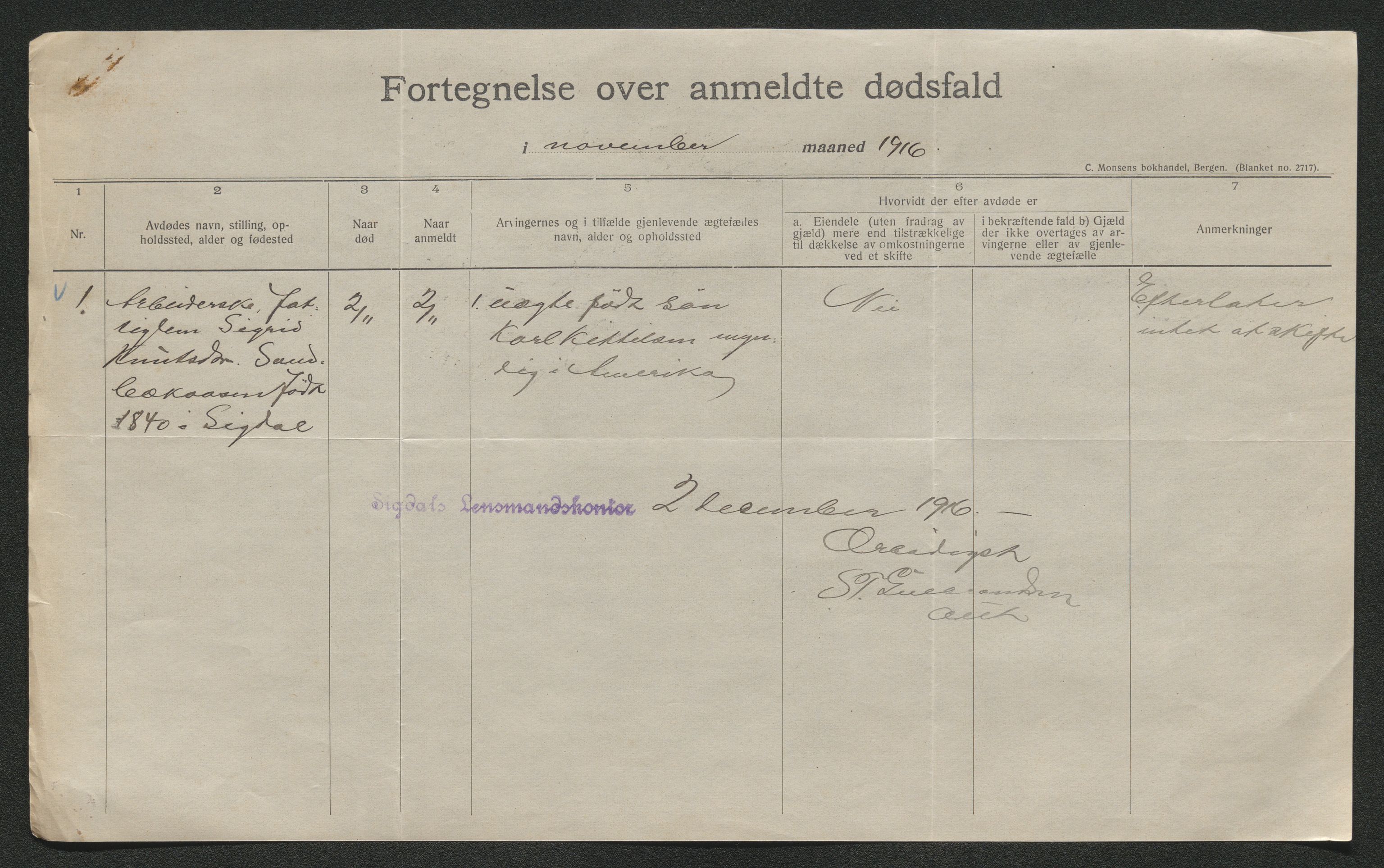 Eiker, Modum og Sigdal sorenskriveri, AV/SAKO-A-123/H/Ha/Hab/L0038: Dødsfallsmeldinger, 1916-1917, p. 385