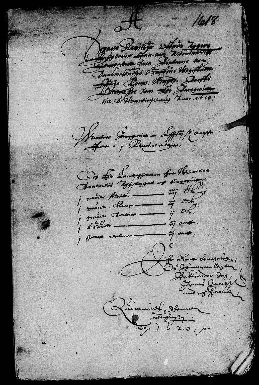 Rentekammeret inntil 1814, Reviderte regnskaper, Lensregnskaper, RA/EA-5023/R/Rb/Rba/L0048: Akershus len, 1618-1619