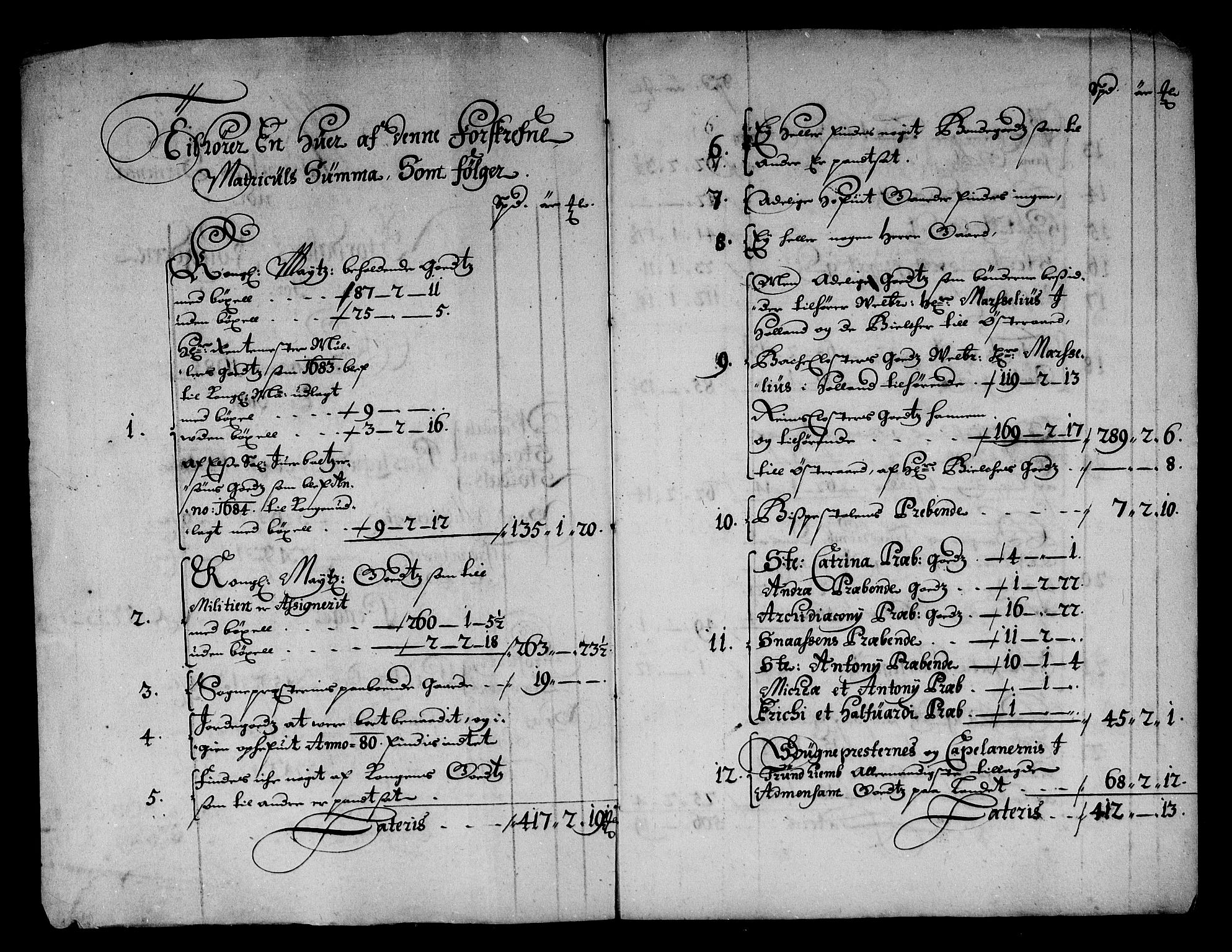 Rentekammeret inntil 1814, Reviderte regnskaper, Stiftamtstueregnskaper, Trondheim stiftamt og Nordland amt, AV/RA-EA-6044/R/Rg/L0079: Trondheim stiftamt og Nordland amt, 1685