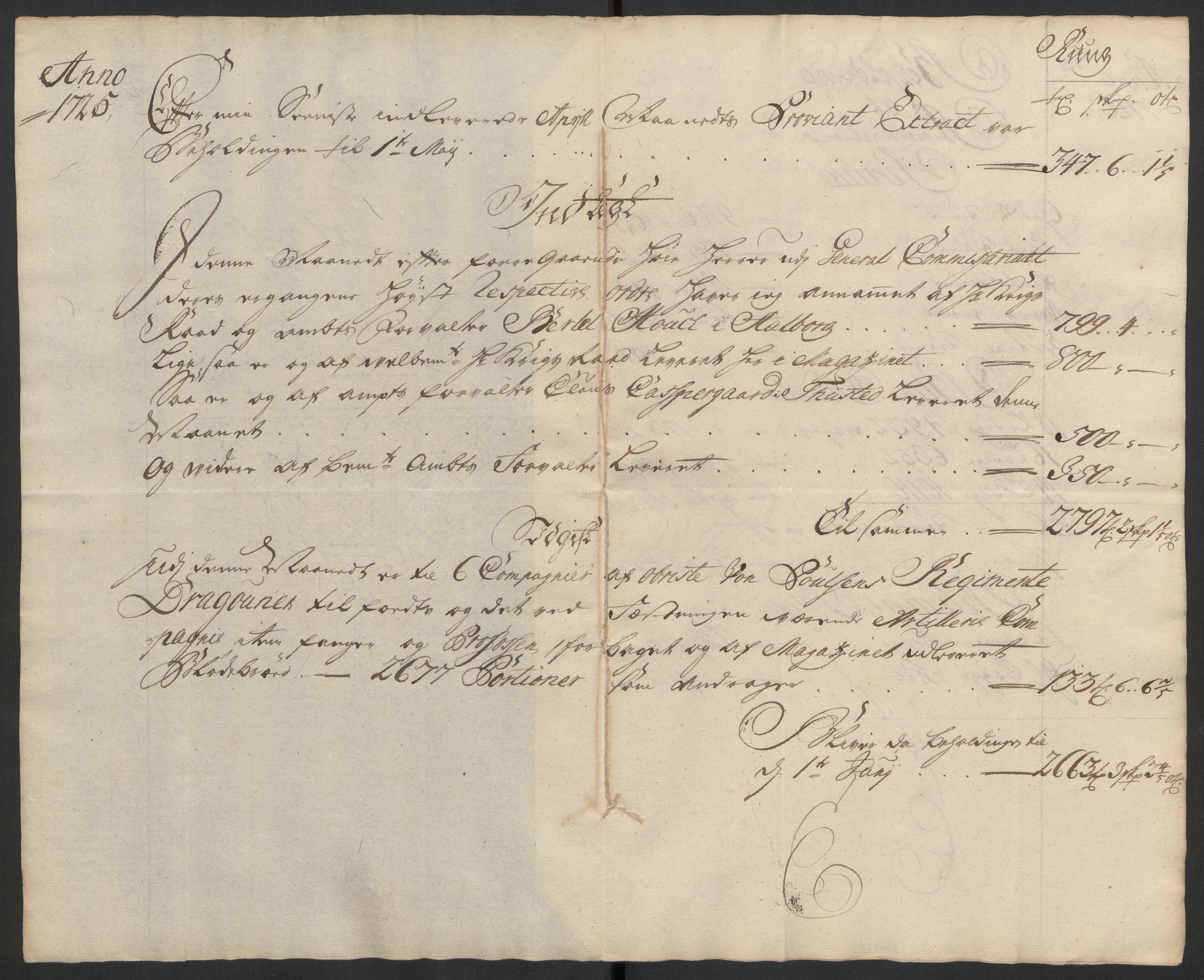 Kommanderende general (KG I) med Det norske krigsdirektorium, AV/RA-EA-5419/D/L0153: Fredriksten festning: Brev, inventarfortegnelser og regnskapsekstrakter, 1724-1729, p. 385