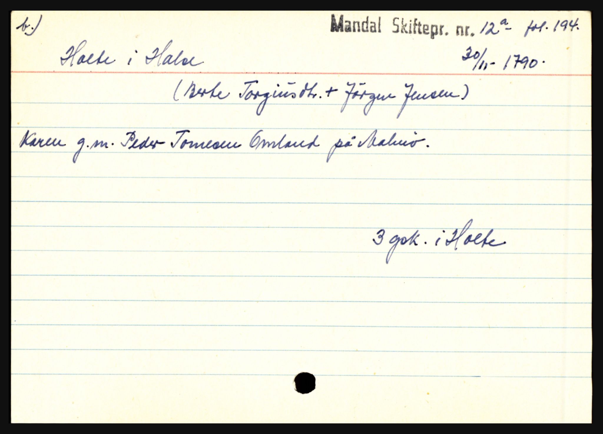 Mandal sorenskriveri, AV/SAK-1221-0005/001/H, p. 9408