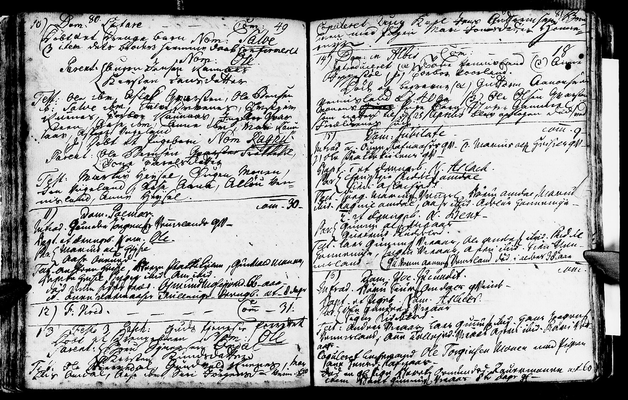 Vennesla sokneprestkontor, SAK/1111-0045/Fa/Fab/L0001: Parish register (official) no. A 1, 1741-1794, p. 80-81