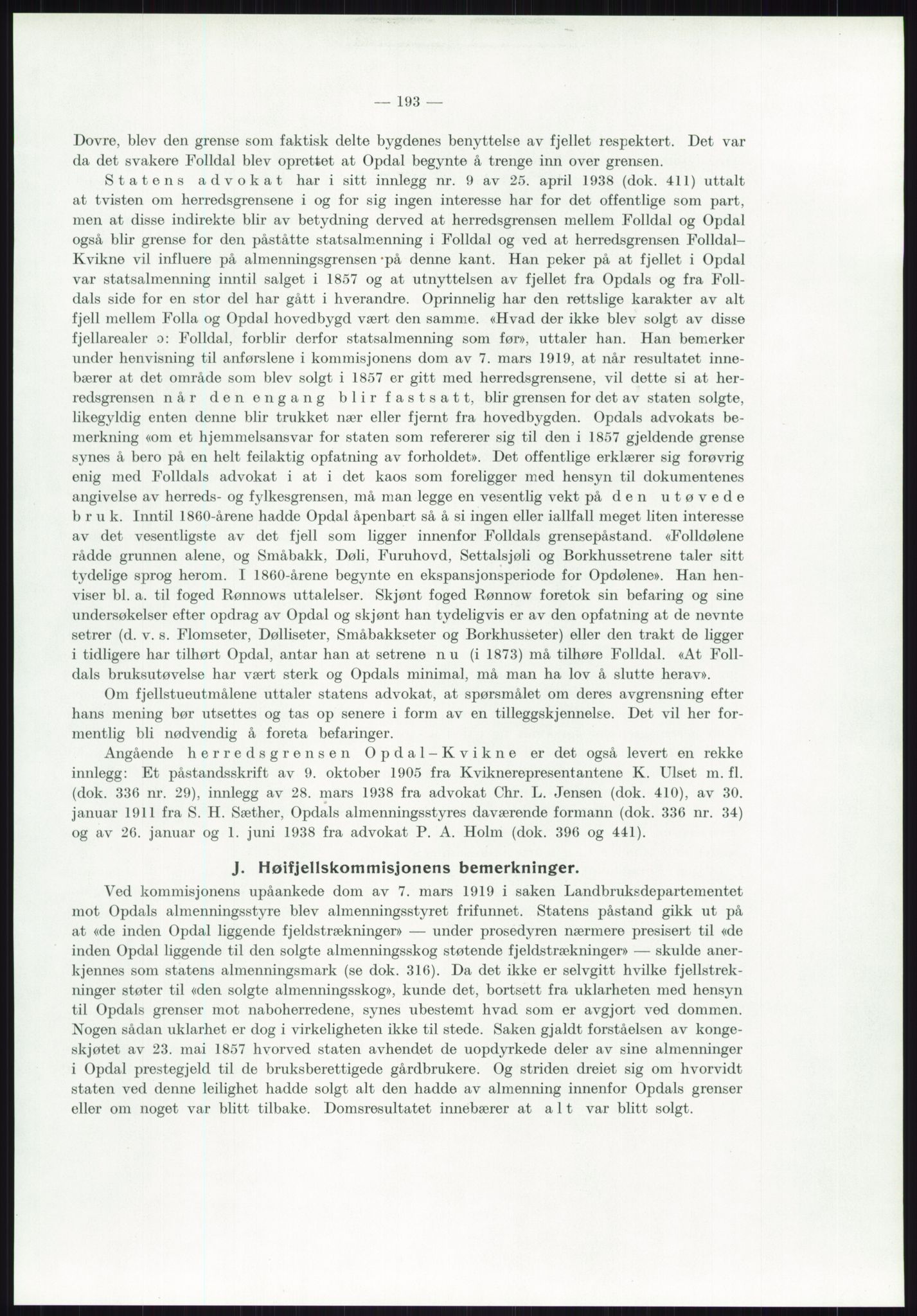 Høyfjellskommisjonen, AV/RA-S-1546/X/Xa/L0001: Nr. 1-33, 1909-1953, p. 3963