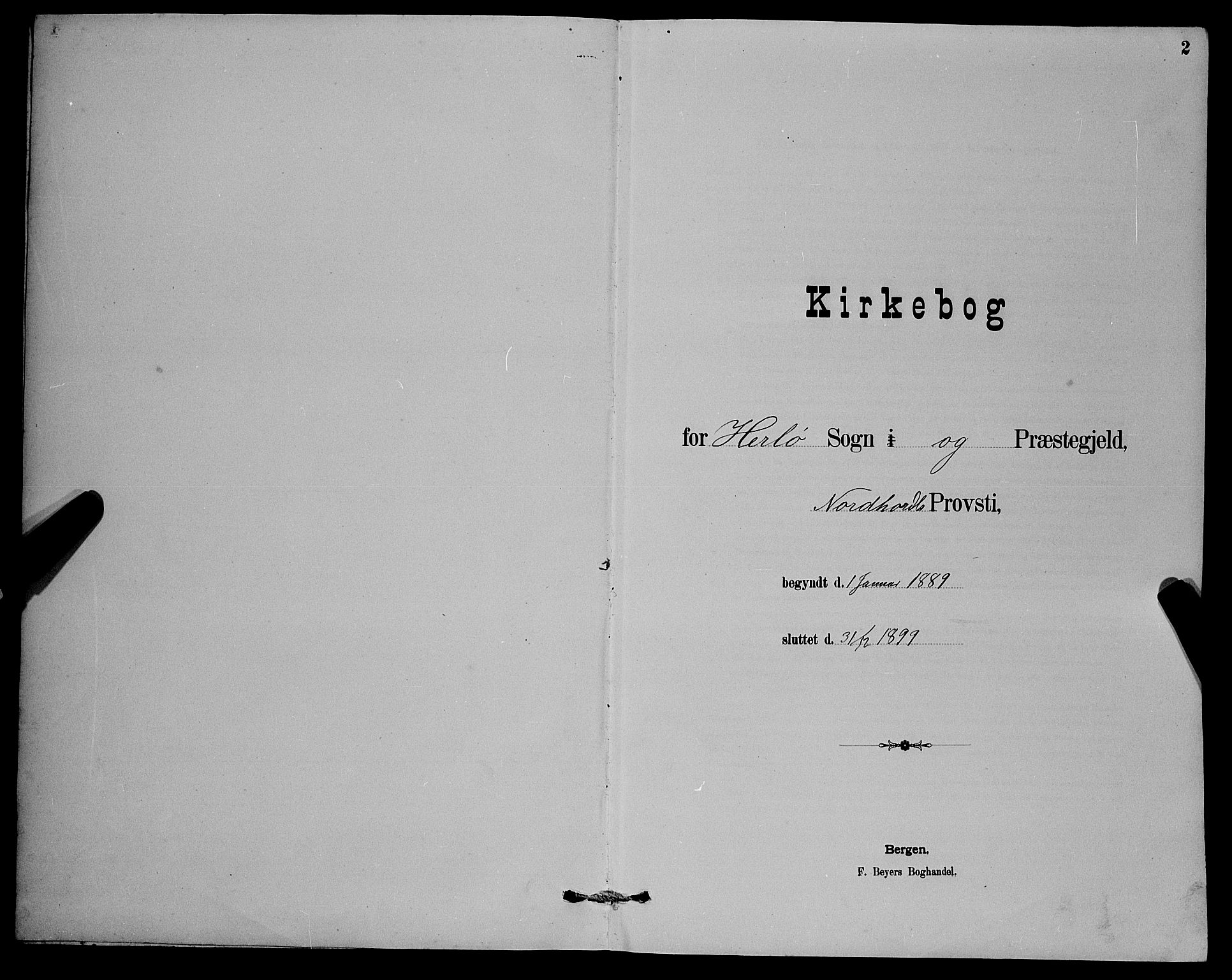 Herdla Sokneprestembete, SAB/A-75701/H/Hab: Parish register (copy) no. A 3, 1889-1899