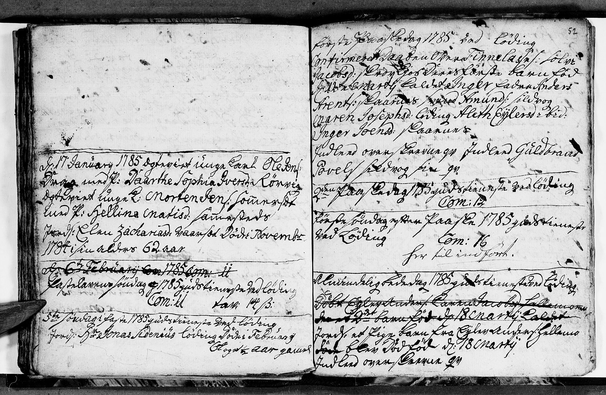 Ministerialprotokoller, klokkerbøker og fødselsregistre - Nordland, AV/SAT-A-1459/872/L1030: Parish register (official) no. 872A05, 1775-1786, p. 52