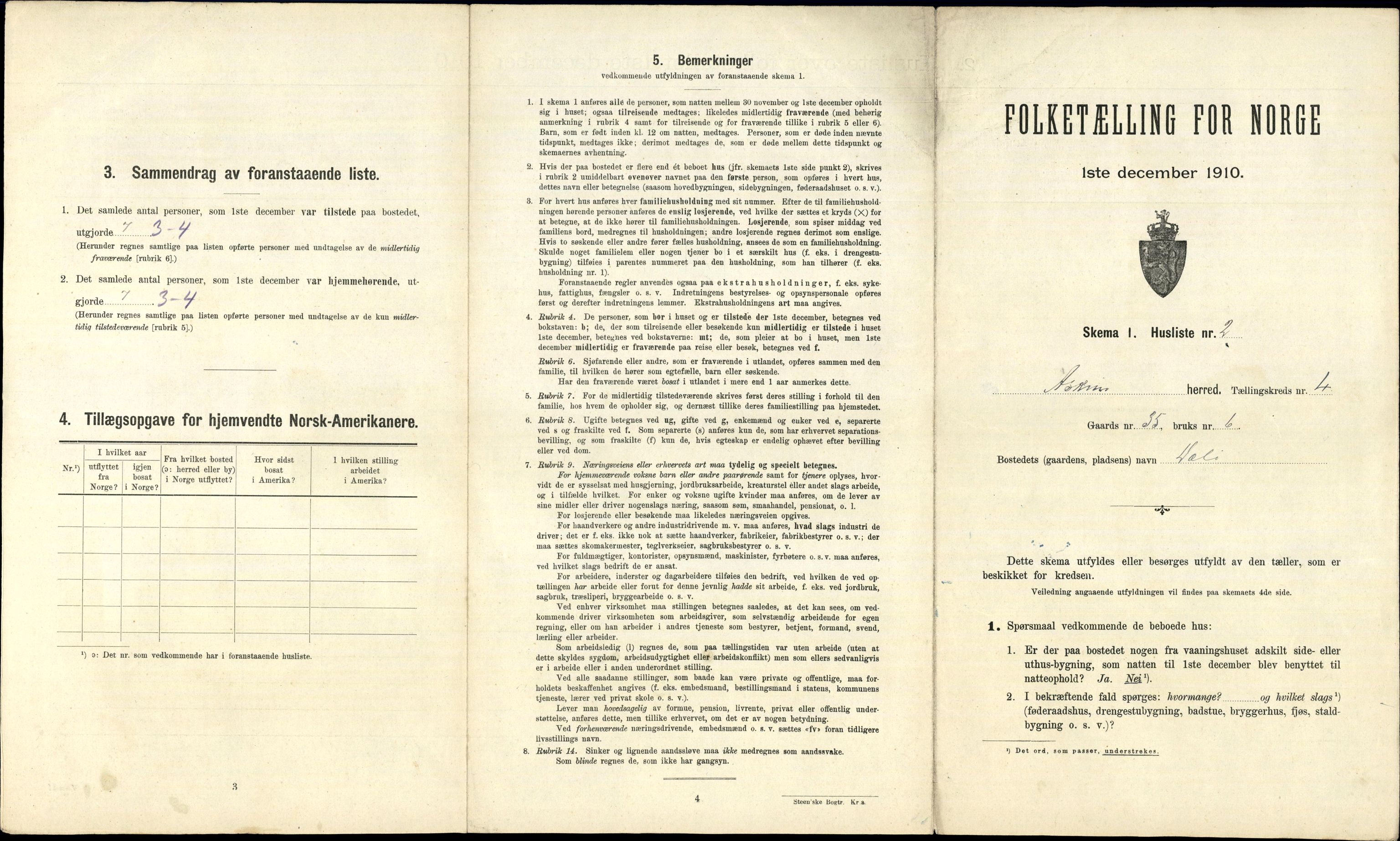 RA, 1910 census for Askim, 1910, p. 577