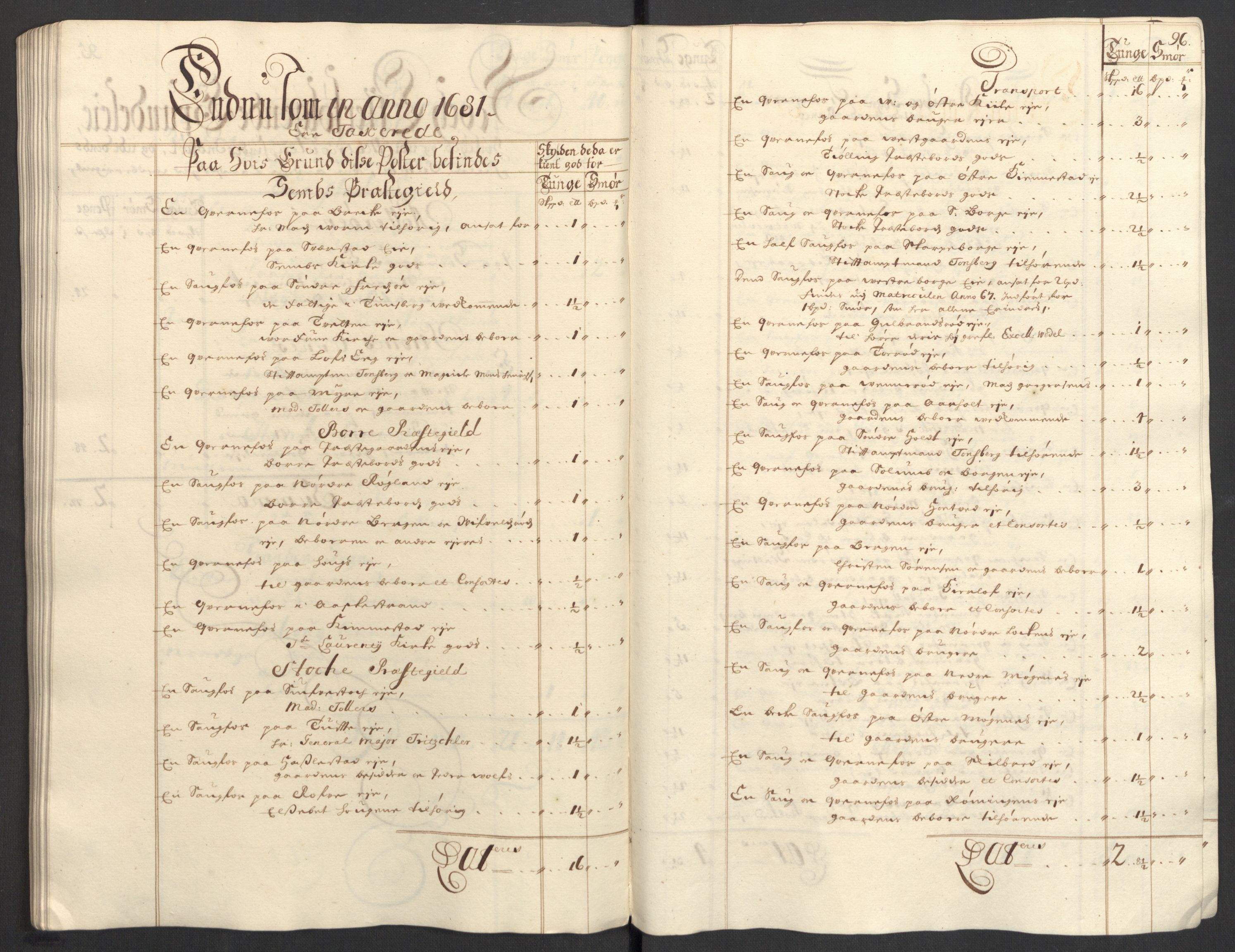 Rentekammeret inntil 1814, Reviderte regnskaper, Fogderegnskap, AV/RA-EA-4092/R32/L1869: Fogderegnskap Jarlsberg grevskap, 1700-1701, p. 273