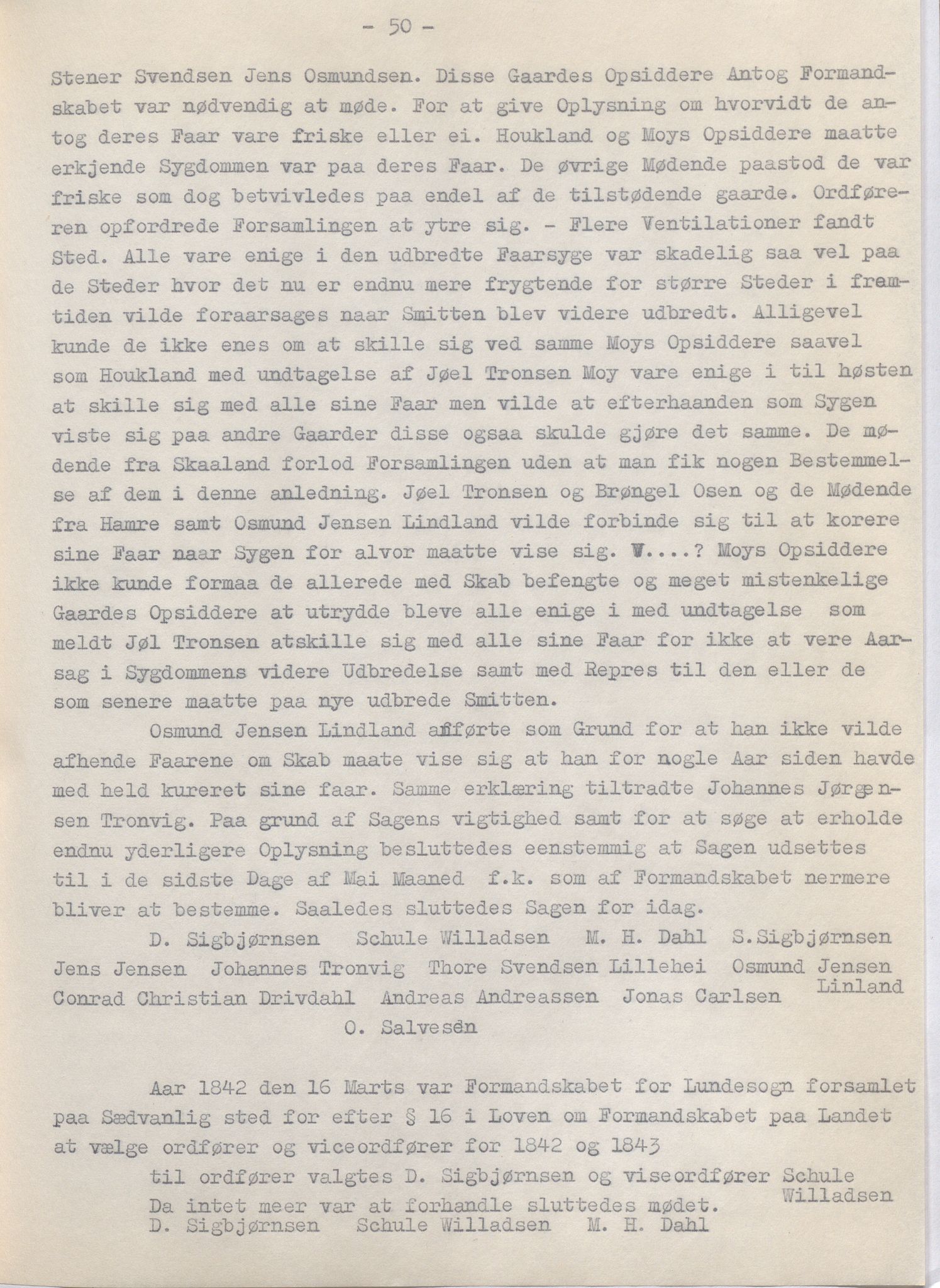 Lund kommune - Formannskapet/Formannskapskontoret, IKAR/K-101761/A/Aa/Aaa/L0002: Forhandlingsprotokoll, 1837-1865, p. 50