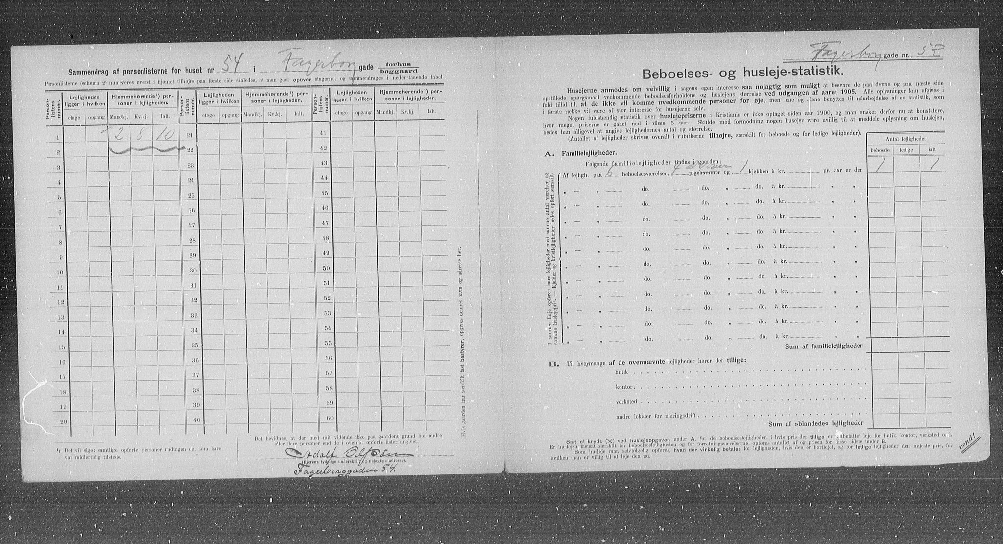 OBA, Municipal Census 1905 for Kristiania, 1905, p. 11950