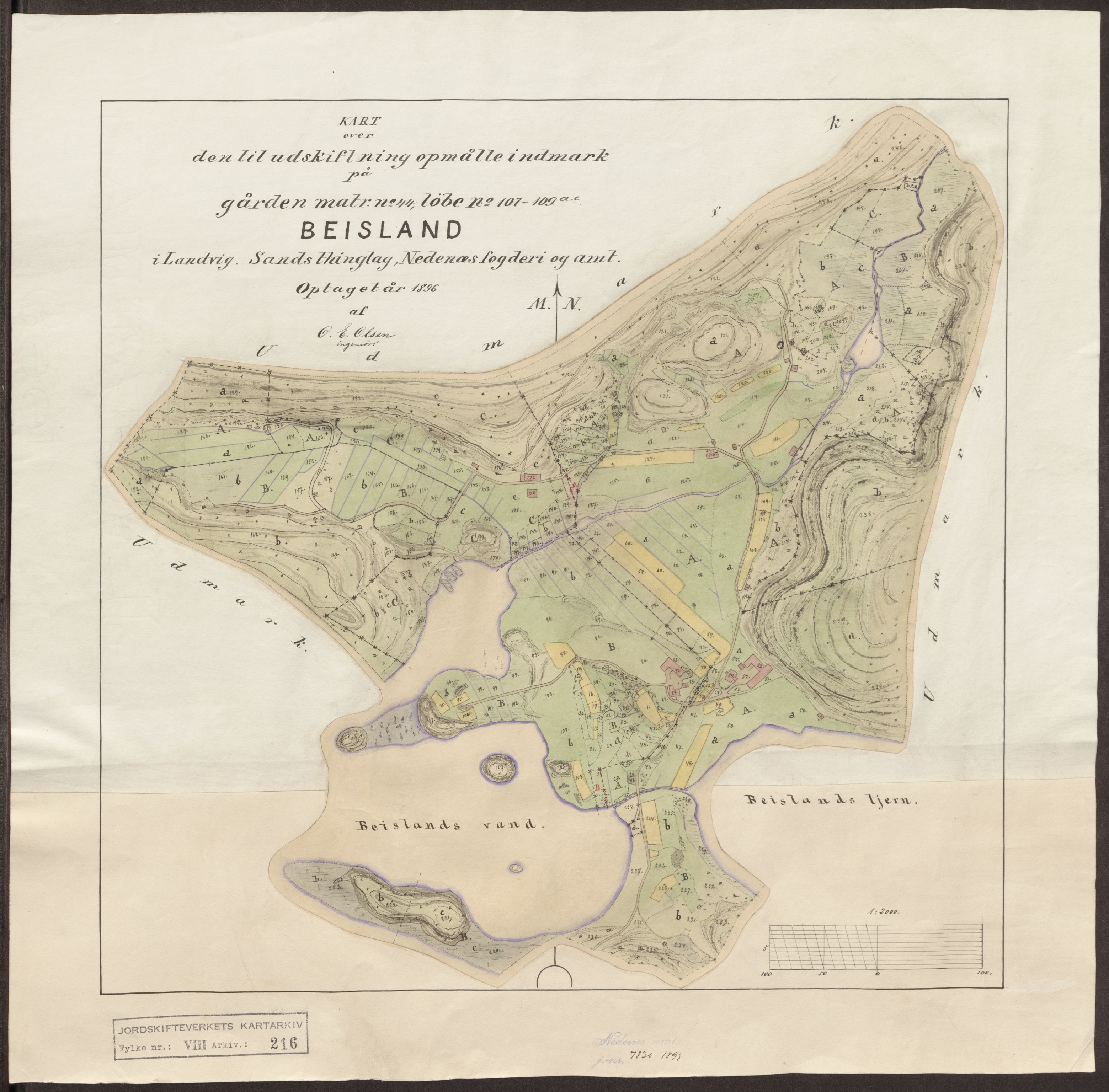 Jordskifteverkets kartarkiv, AV/RA-S-3929/T, 1859-1988, p. 251