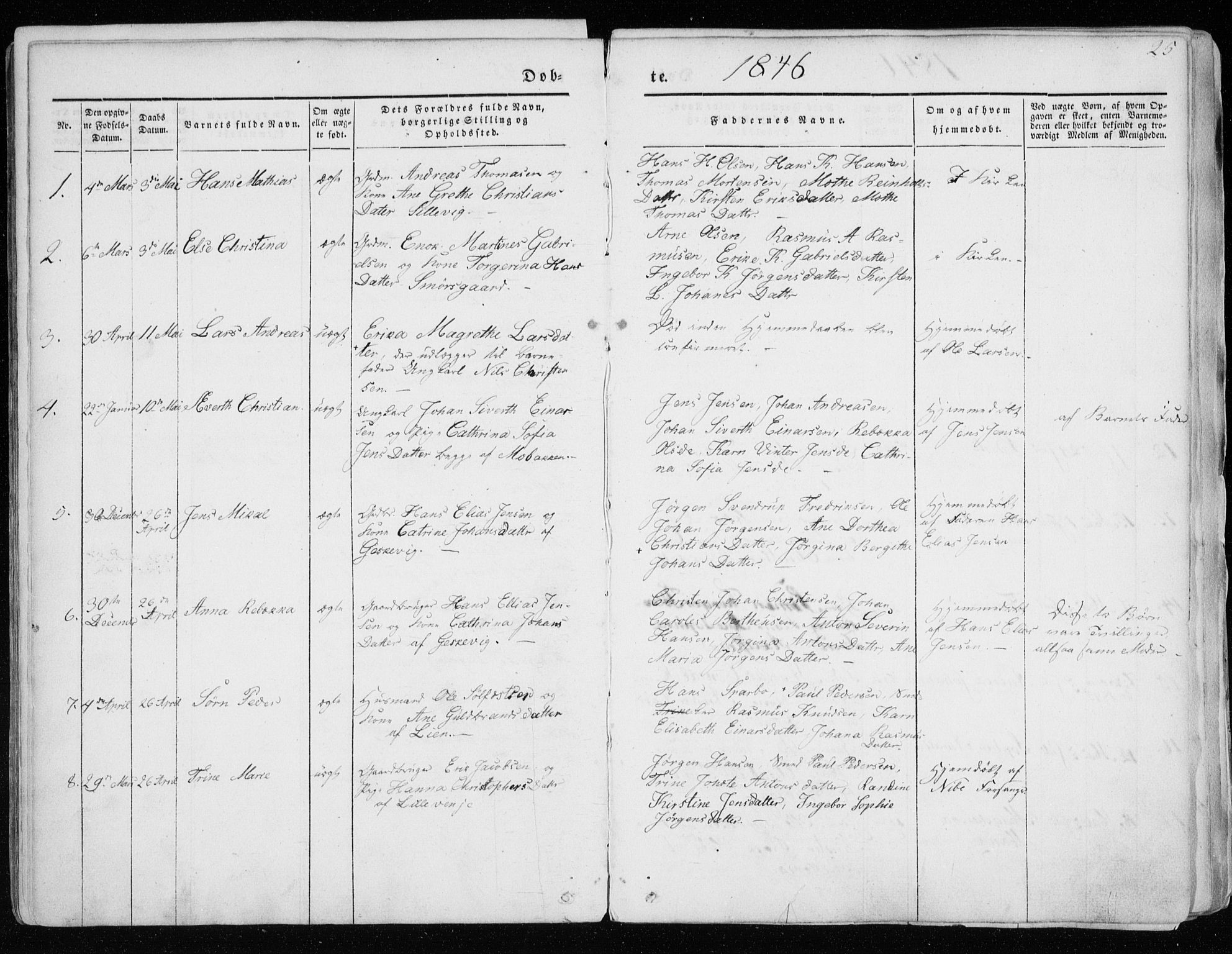 Tranøy sokneprestkontor, SATØ/S-1313/I/Ia/Iaa/L0006kirke: Parish register (official) no. 6, 1844-1855, p. 25